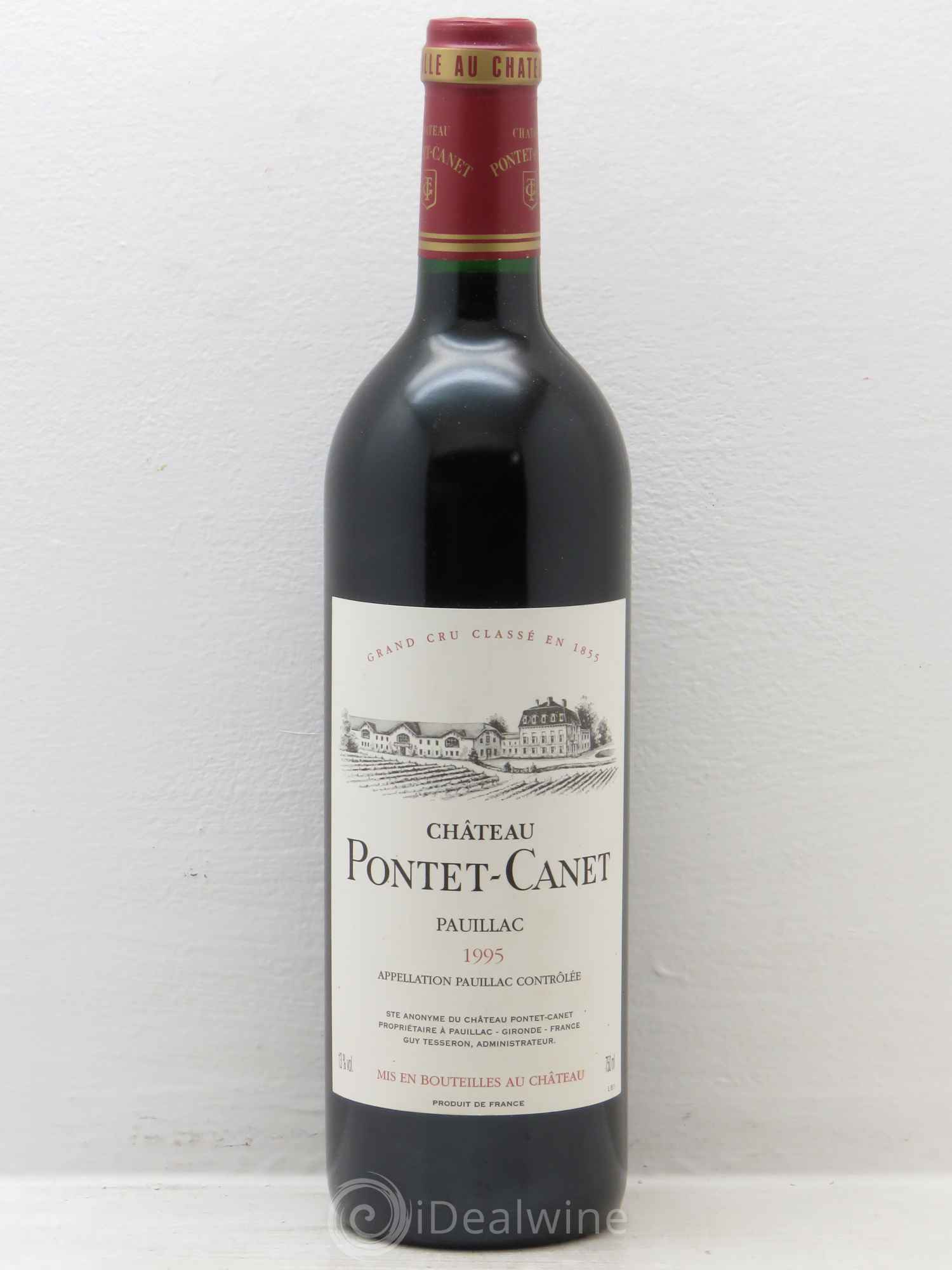 Château Pontet Canet 5ème Grand Cru Classé 1995 - Lot de 1 bouteille - 0