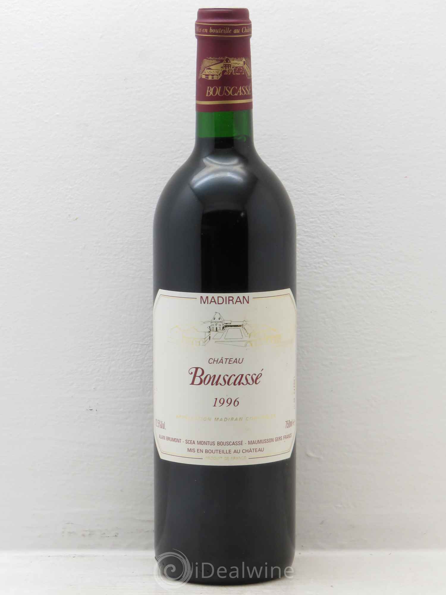 Madiran Château Bouscassé Alain Brumont 1996 - Lot de 1 bouteille - 0