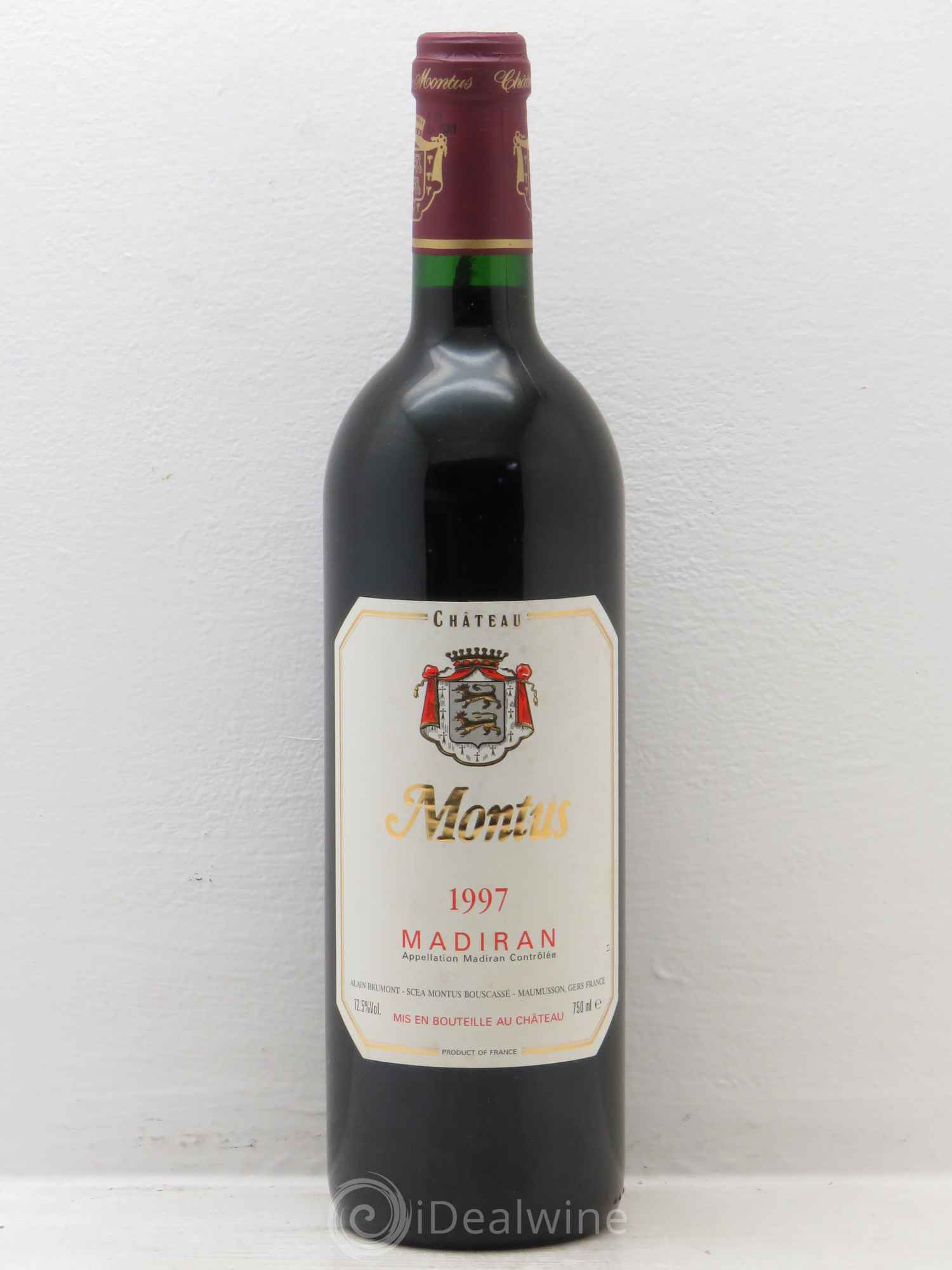 Madiran Château Montus Alain Brumont 1997 - Lot de 1 bouteille - 0