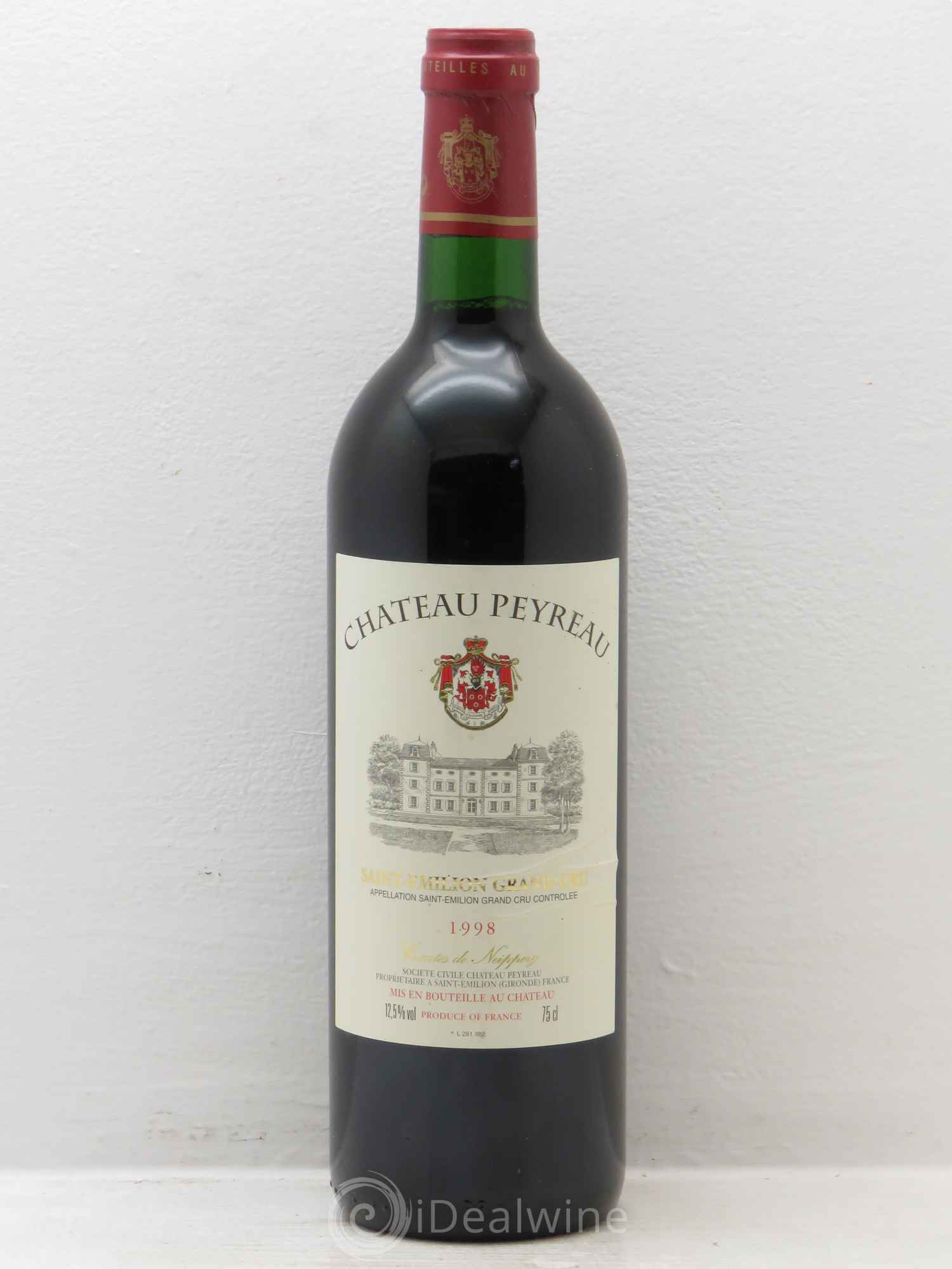 Saint-Émilion Château Peyreau 1998 - Lot de 1 bouteille - 0