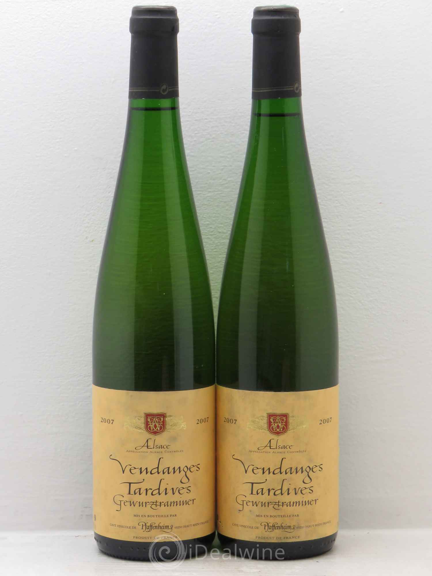 Gewurztraminer Vendanges Tardives cave de Pfaffenheim 2007 - Lotto di 2 bottiglie - 0