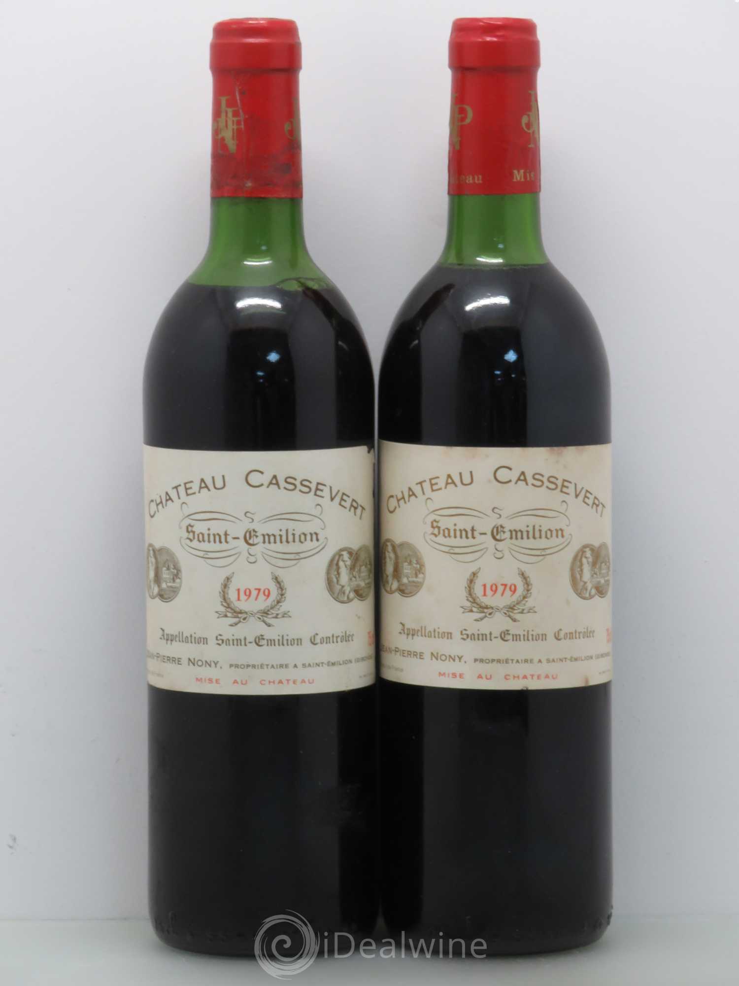Saint-Émilion Château Cassevert (sans prix de reserve) 1979 - Posten von 2 Flaschen - 0