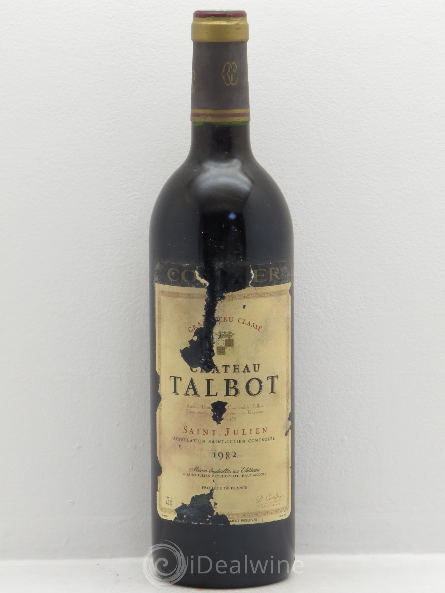 Château Talbot 4ème Grand Cru Classé (sans prix de réserve) 1982 - Lot de 1 bouteille - 0
