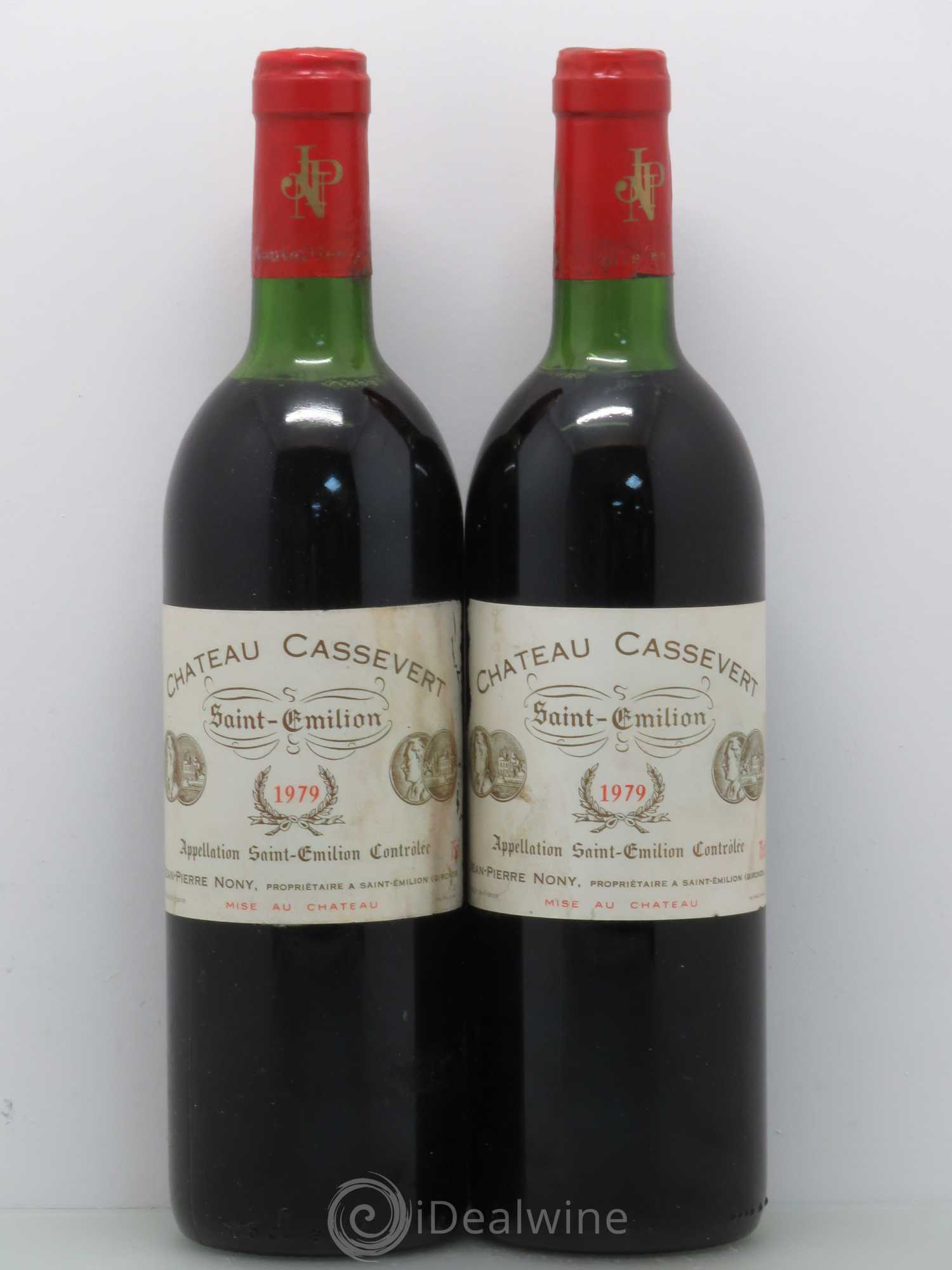 Saint-Émilion Château Cassevert (sans prix de reserve) 1979 - Posten von 2 Flaschen - 0