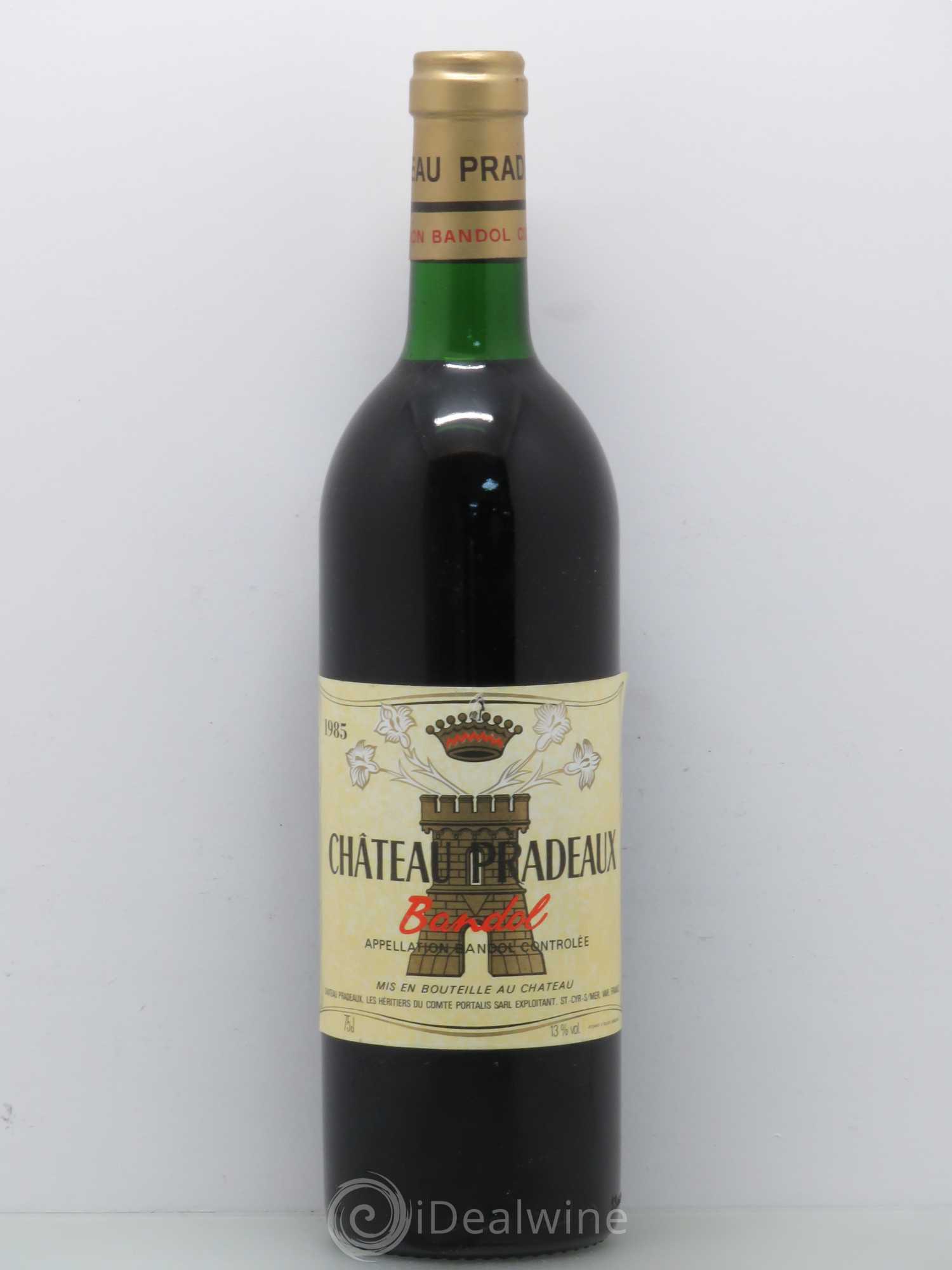 Bandol Château Pradeaux Famille Portalis (sans prix de reserve) 1985 - Lot de 1 bouteille - 0