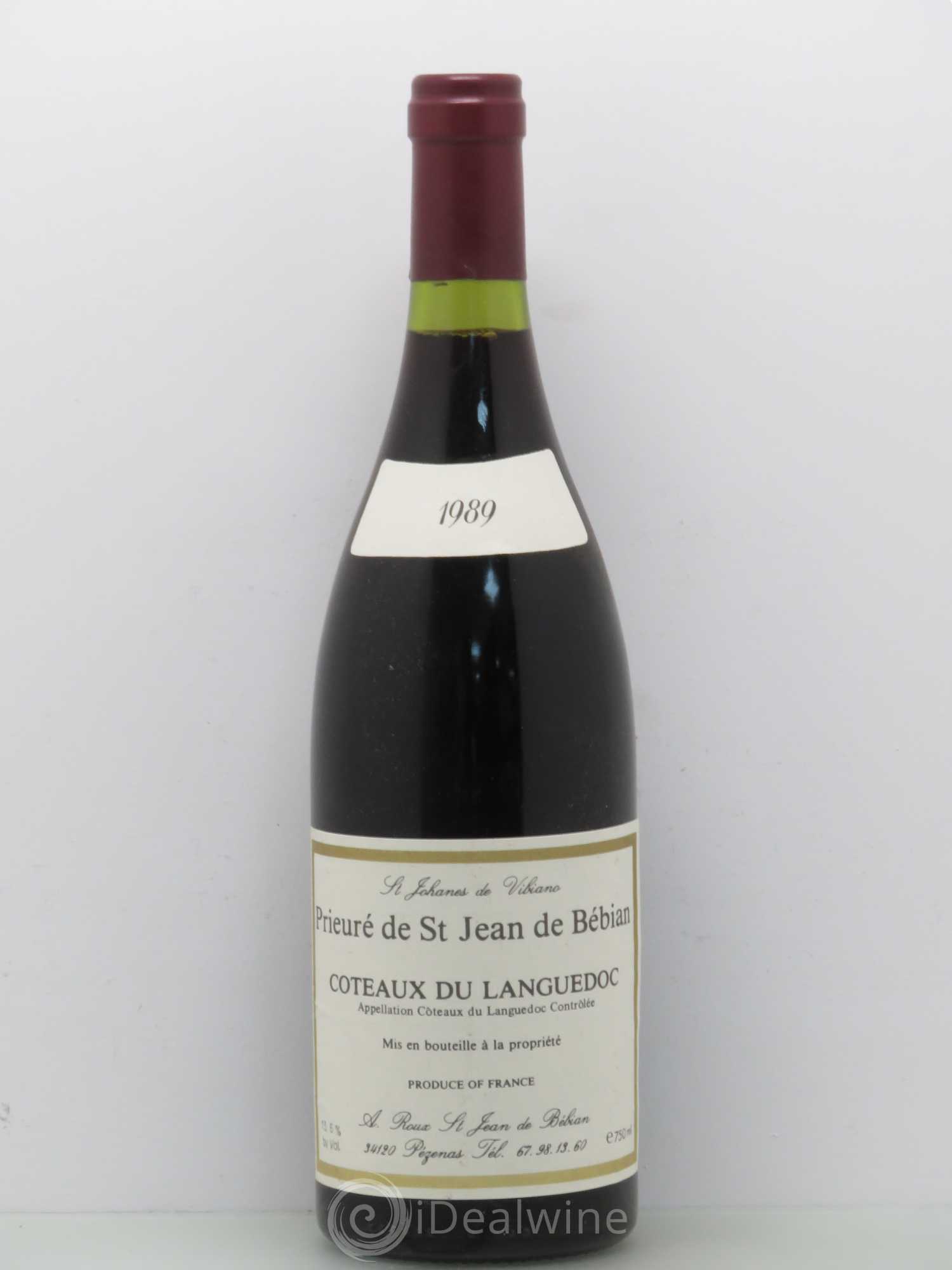 Languedoc Prieuré St-Jean de Bébian (sans prix de reserve) 1989 - Lot de 1 bouteille - 0
