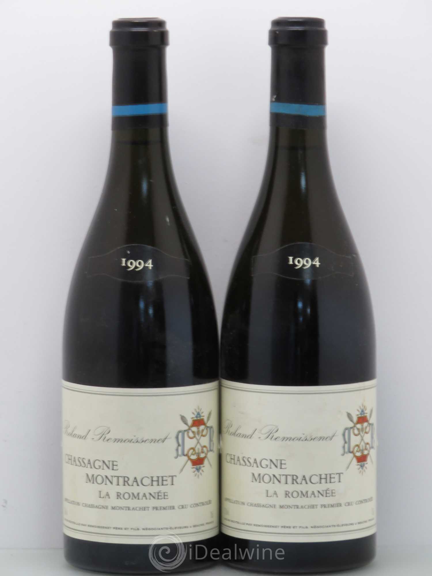 Chassagne-Montrachet 1er Cru La Romanee Remoissenet (sans prix de reserve) 1994 - Lotto di 2 bottiglie - 0