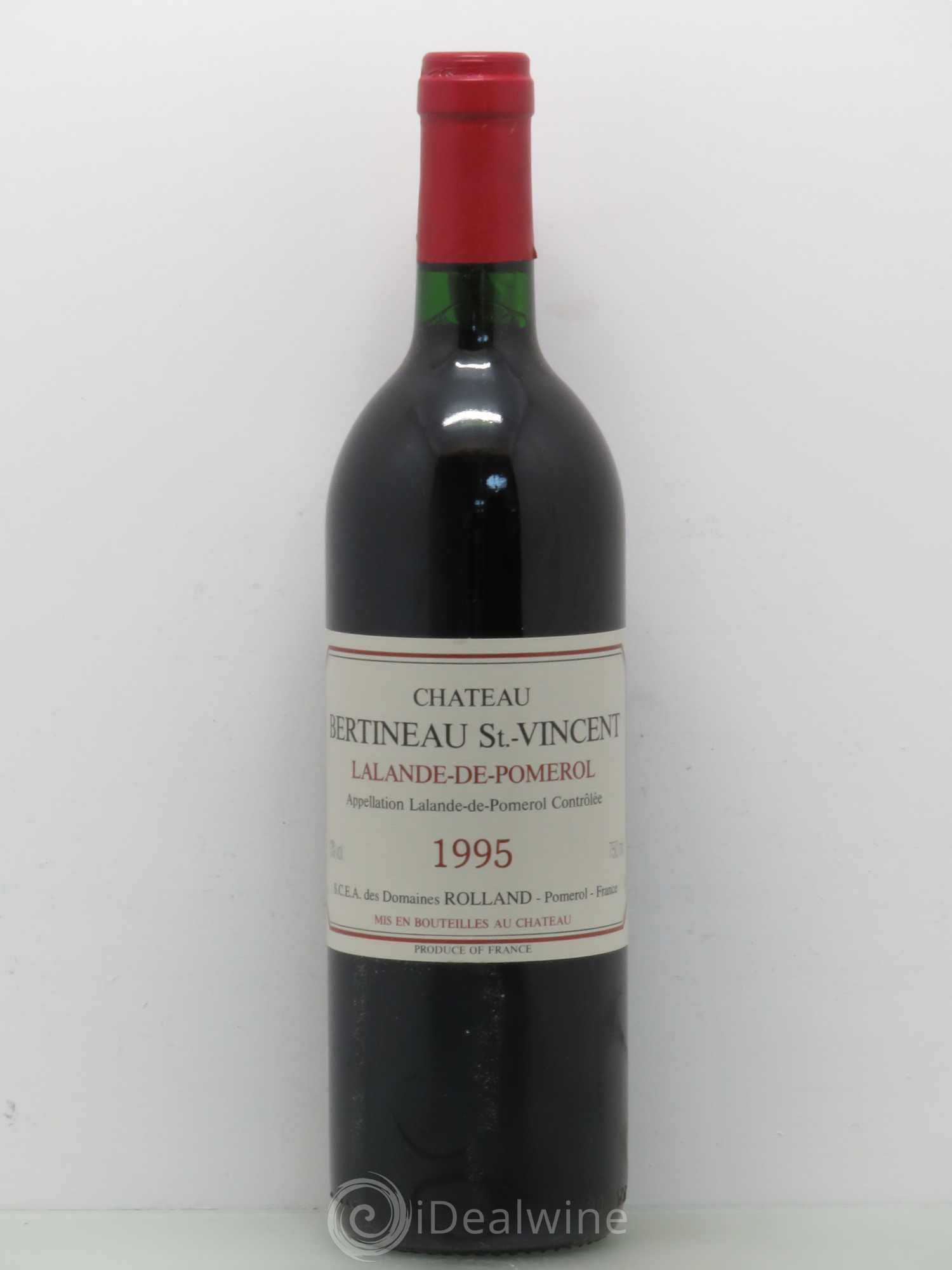 Bordeaux Château Bertineau Saint Vincent Lalande De Pomerol (sans prix de reserve) 1995 - Posten von 1 Flasche - 0