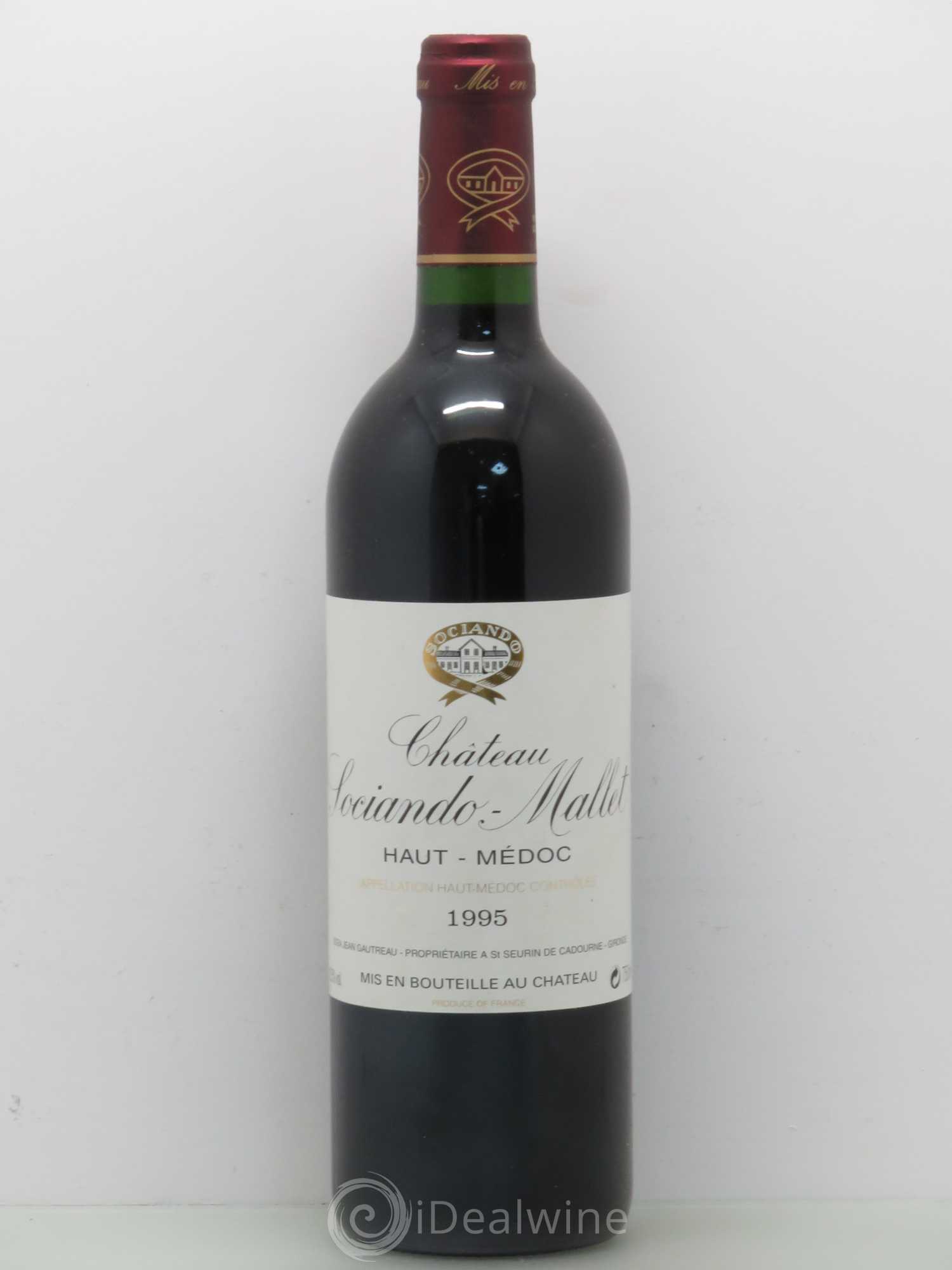 Château Sociando Mallet 1995 - Posten von 1 Flasche - 0