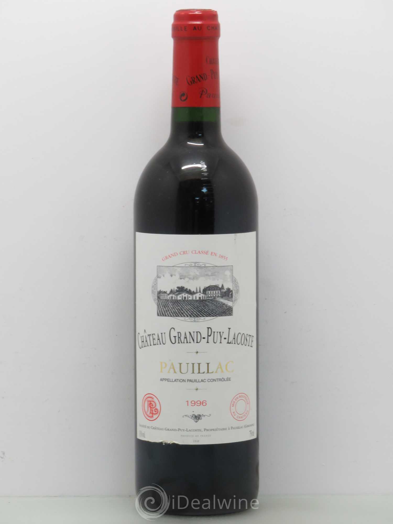 Château Grand Puy Lacoste 5ème Grand Cru Classé (sans prix de reserve) 1996 - Lot de 1 bouteille - 0