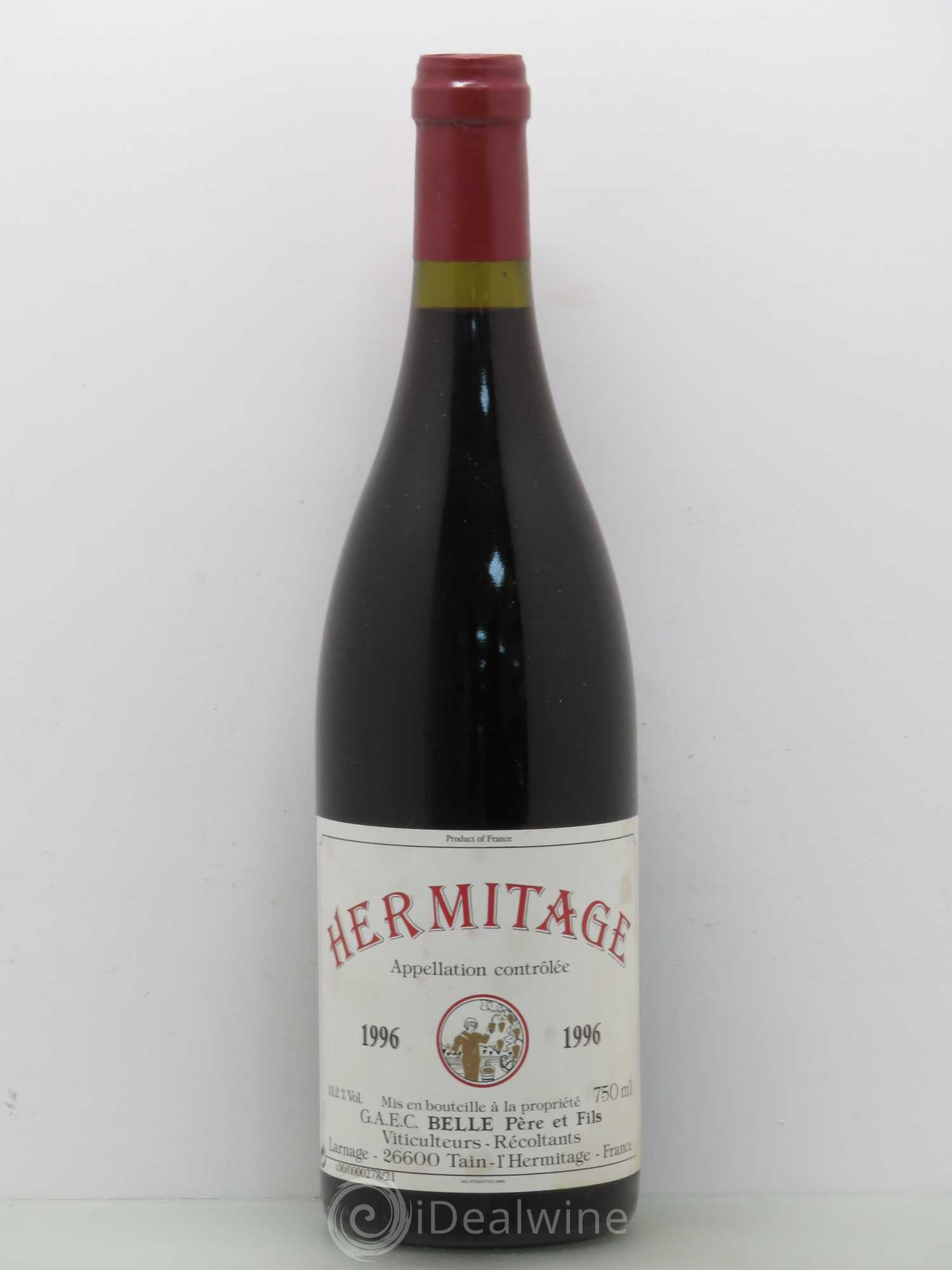 Hermitage Domaine Belle (sans prix de reserve) 1996 - Posten von 1 Flasche - 0