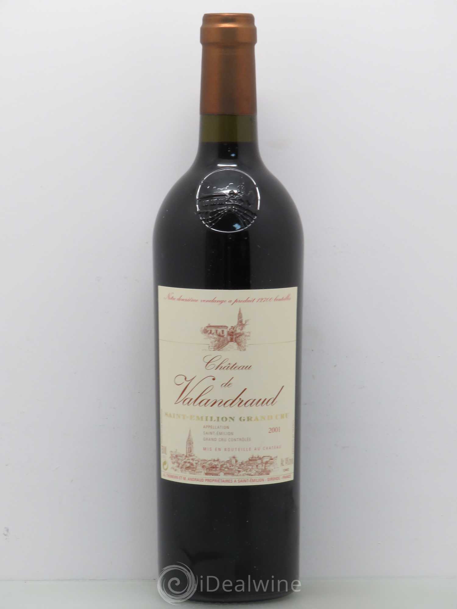Château de Valandraud 2001 - Posten von 1 Flasche - 0