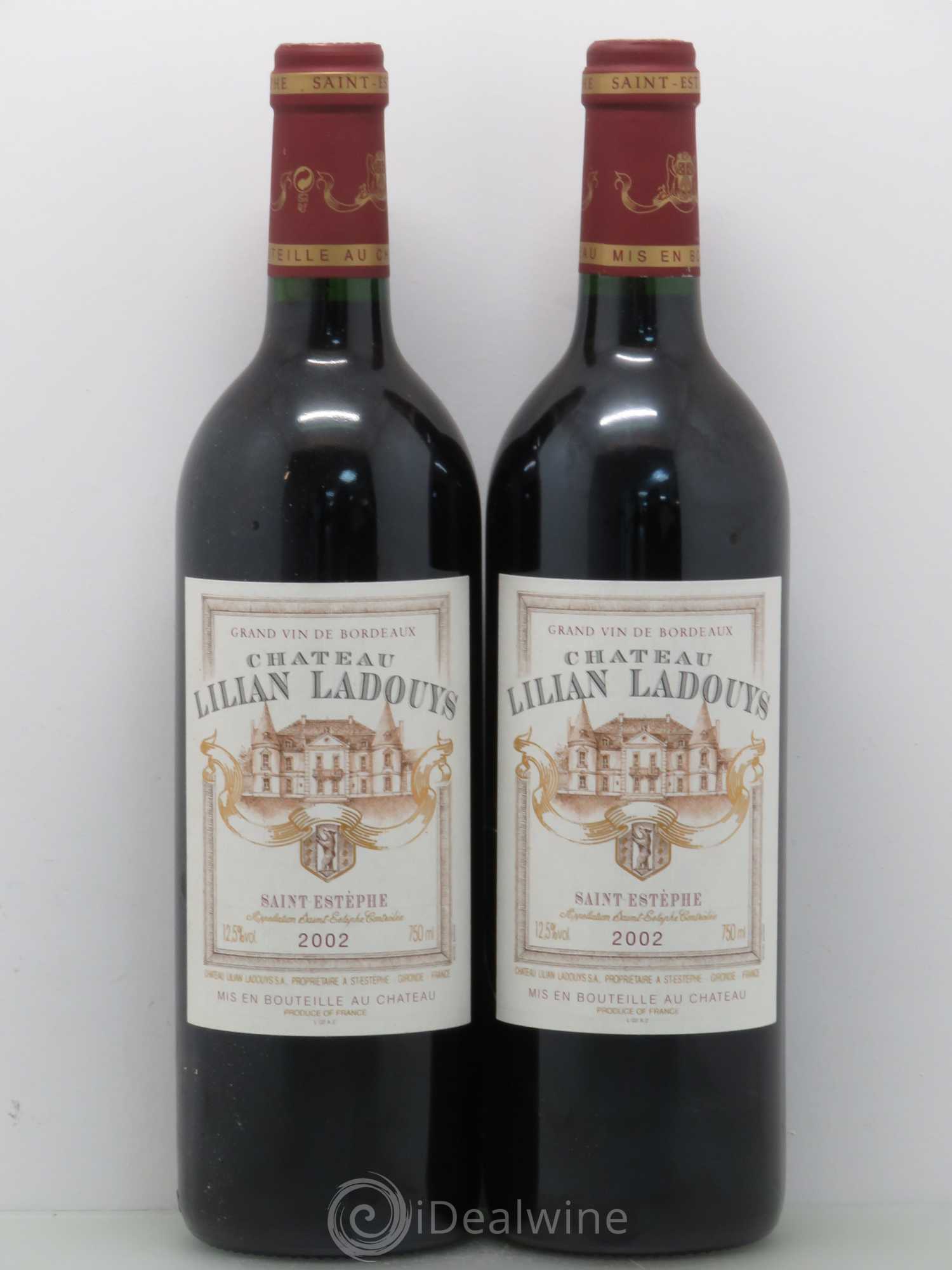 Château Lilian Ladouys Cru Bourgeois (sans prix de reserve) 2002 - Lot de 2 bouteilles - 0