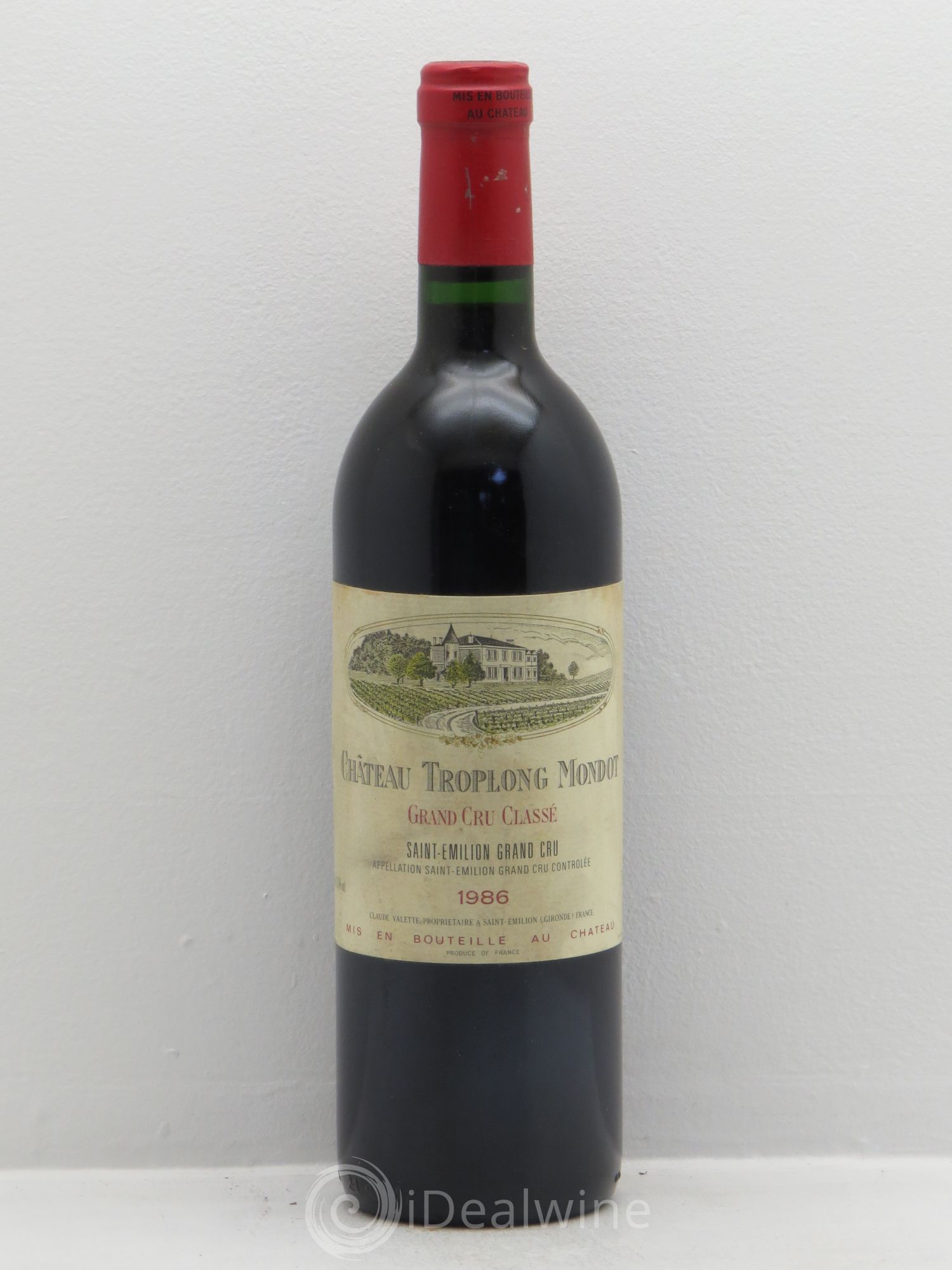 Château Troplong Mondot 1er Grand Cru Classé B 1986 - Lot de 1 bouteille - 0