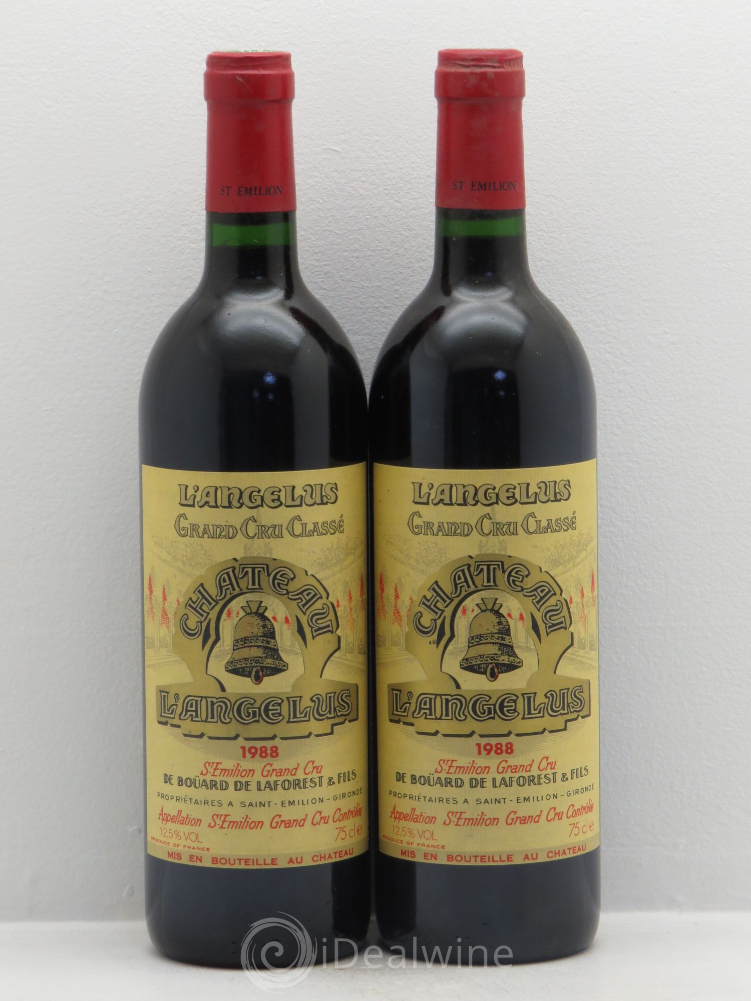 Château Angélus 1er Grand Cru Classé A (sans prix de réserve) 1988 - Lot de 2 bouteilles - 0