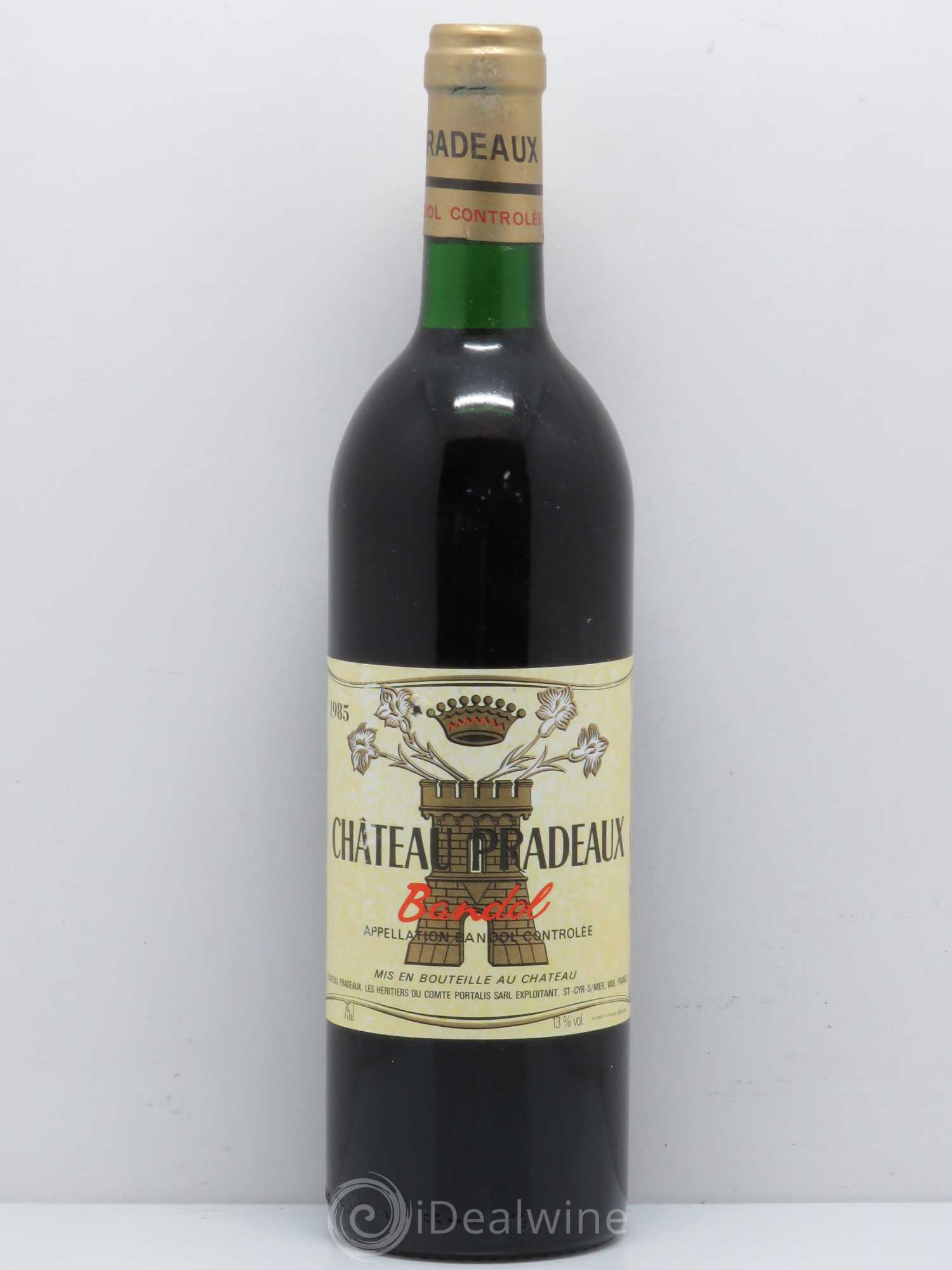 Bandol Château Pradeaux Famille Portalis 1985 - Lot de 1 bouteille - 0