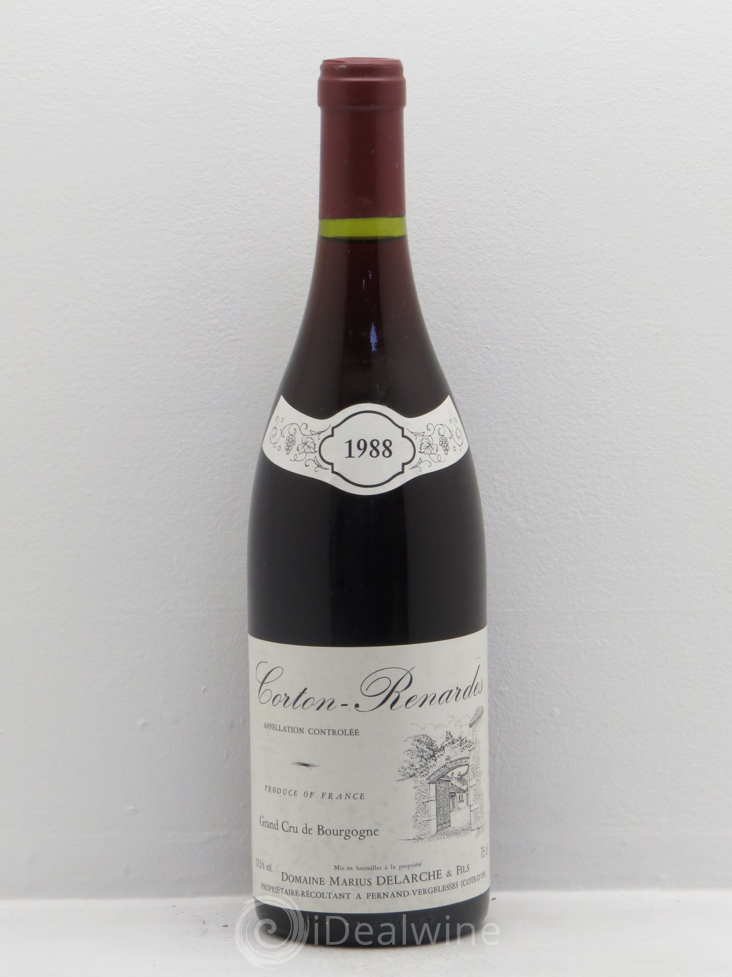 Corton Grand Cru Marius Delarche 1988 - Lot de 1 bouteille - 0