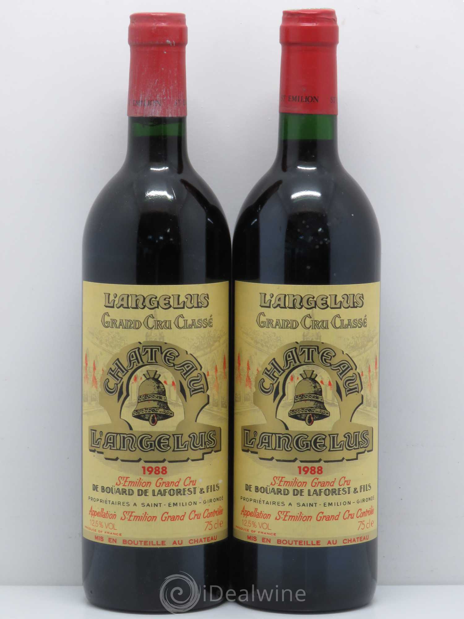 Château Angélus 1er Grand Cru Classé A 1988 - Lot de 2 bouteilles - 0