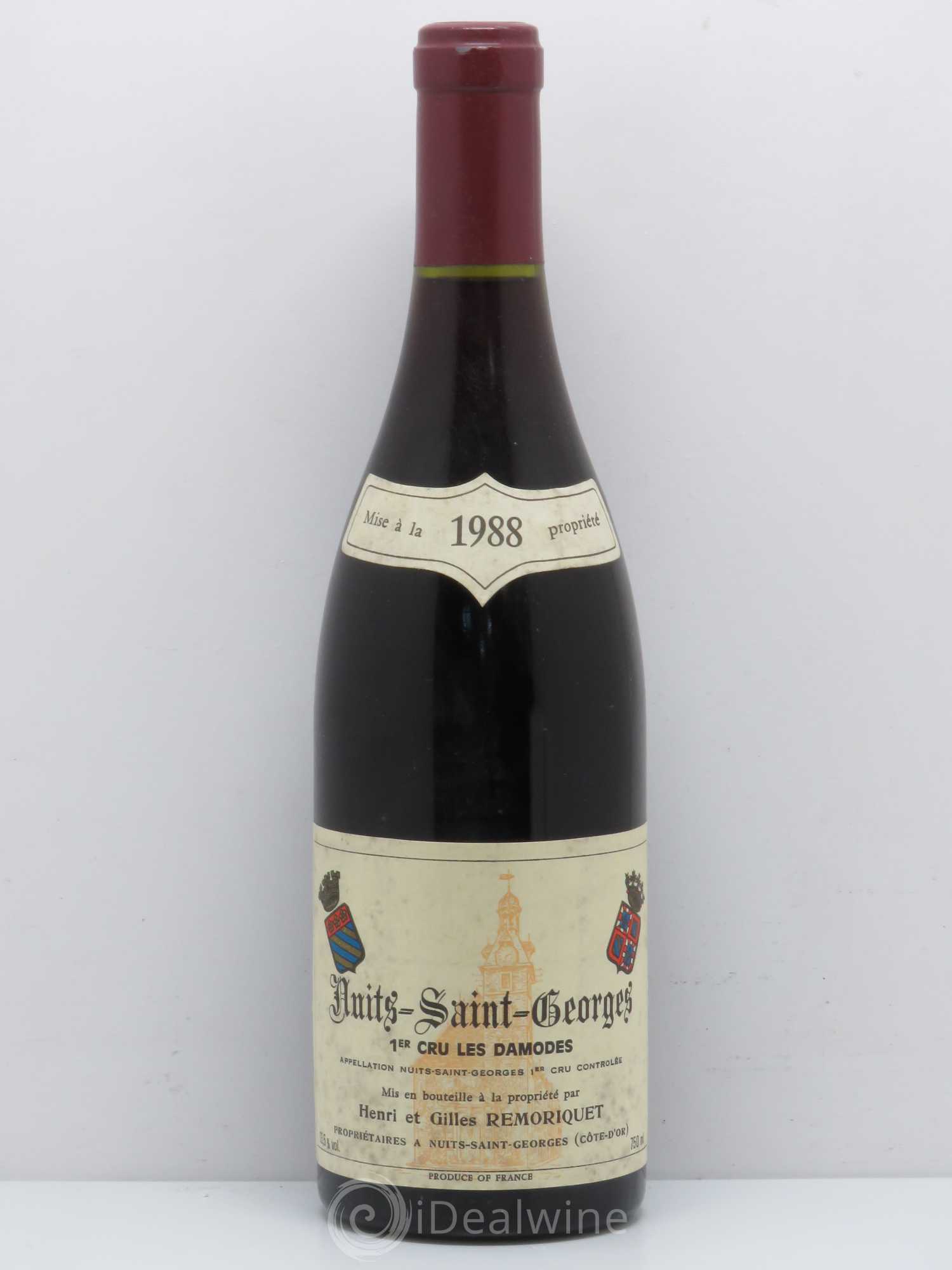 Nuits-Saint-Georges 1er Cru Les Damodes Gilles Remoriquet 1988 - Lot de 1 bouteille - 0