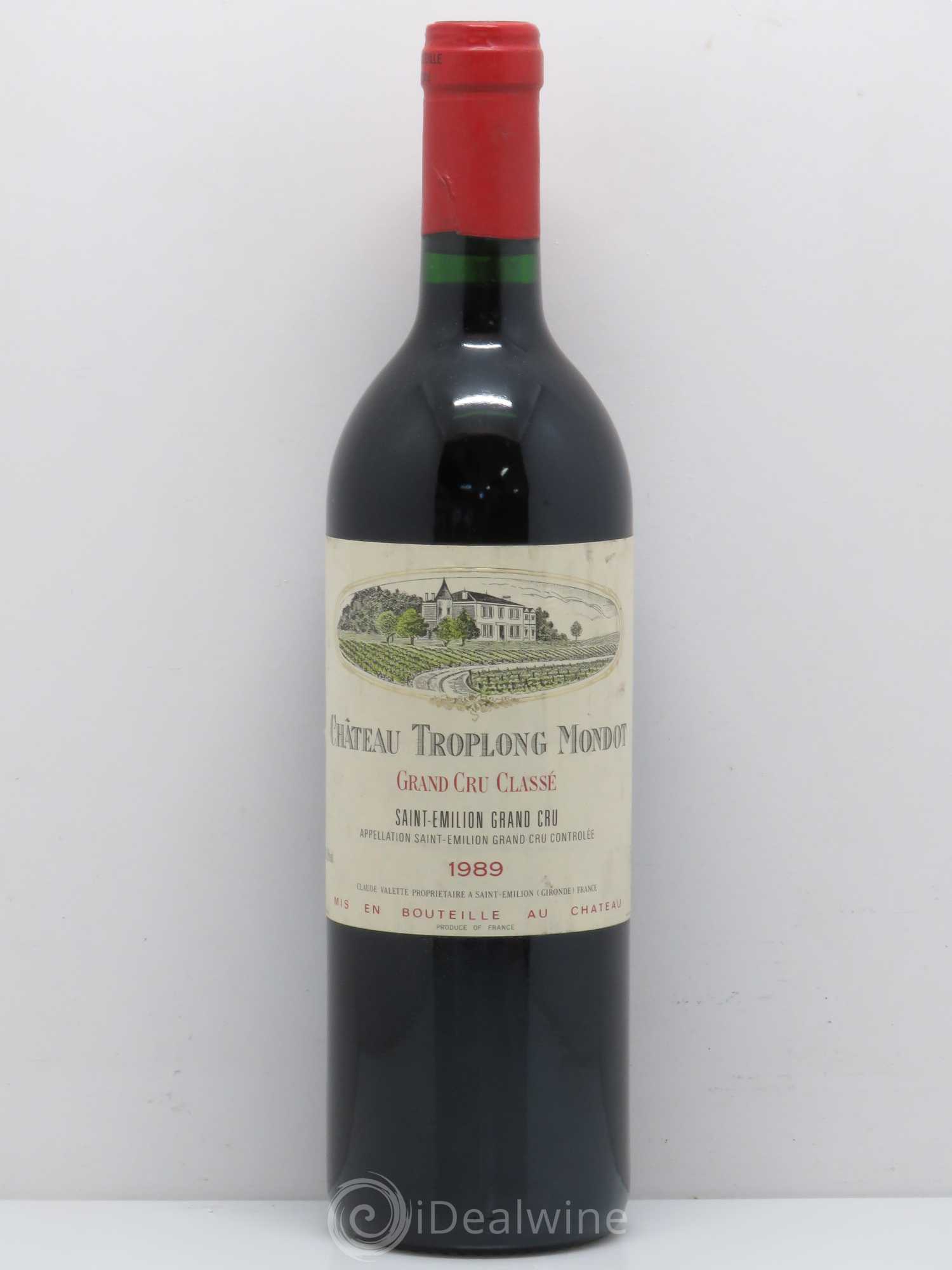 Château Troplong Mondot 1er Grand Cru Classé B 1989 - Lot de 1 bouteille - 0