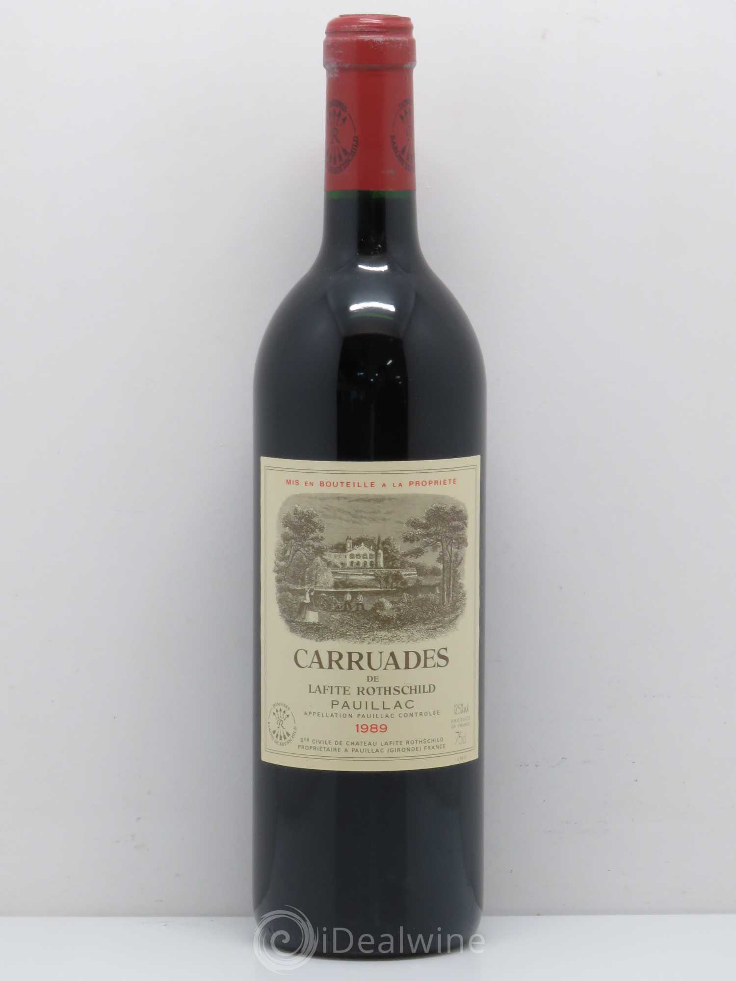 Carruades de Lafite Rothschild Second Vin 1989 - Lot de 1 bouteille - 0