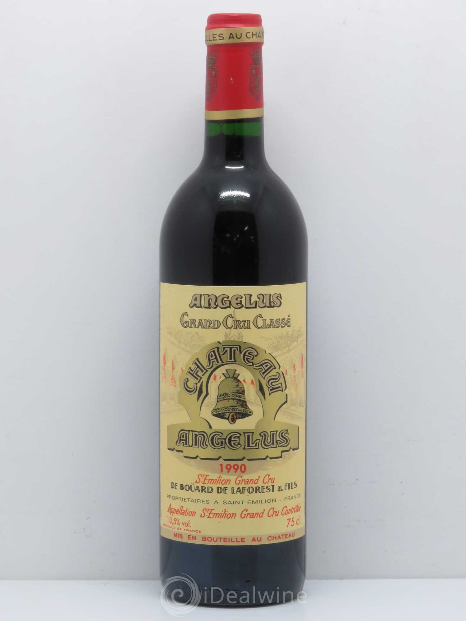 Château Angélus 1er Grand Cru Classé A 1990 - Lot de 1 bouteille - 0