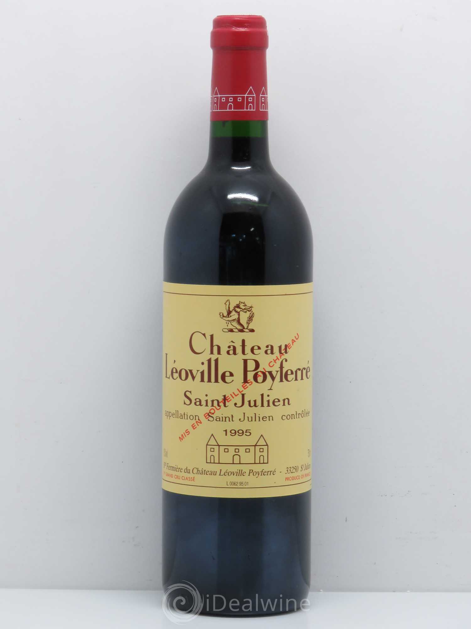 Château Léoville Poyferré 2ème Grand Cru Classé 1995 - Lot de 1 bouteille - 0