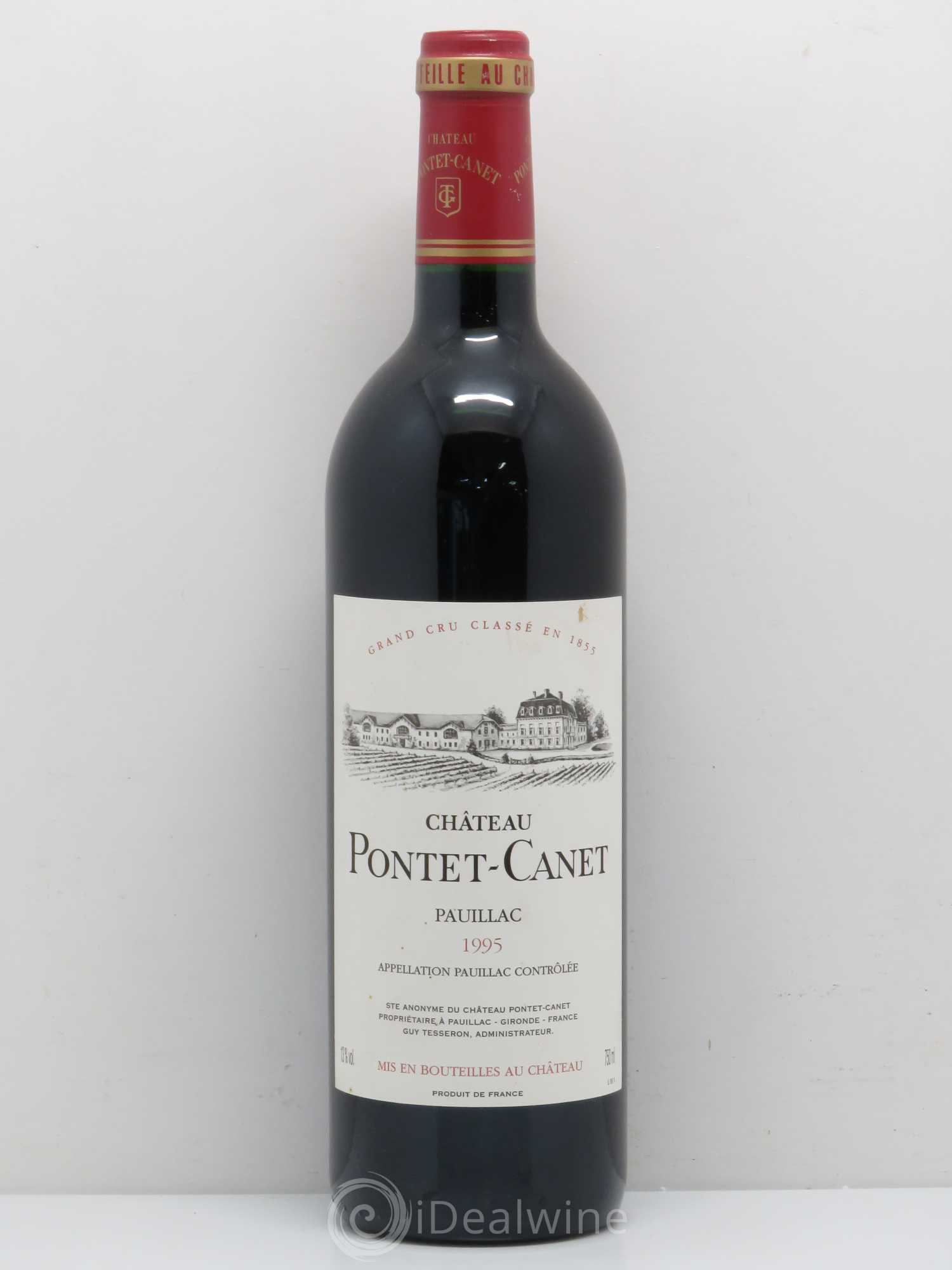 Château Pontet Canet 5ème Grand Cru Classé 1995 - Lot de 1 bouteille - 0