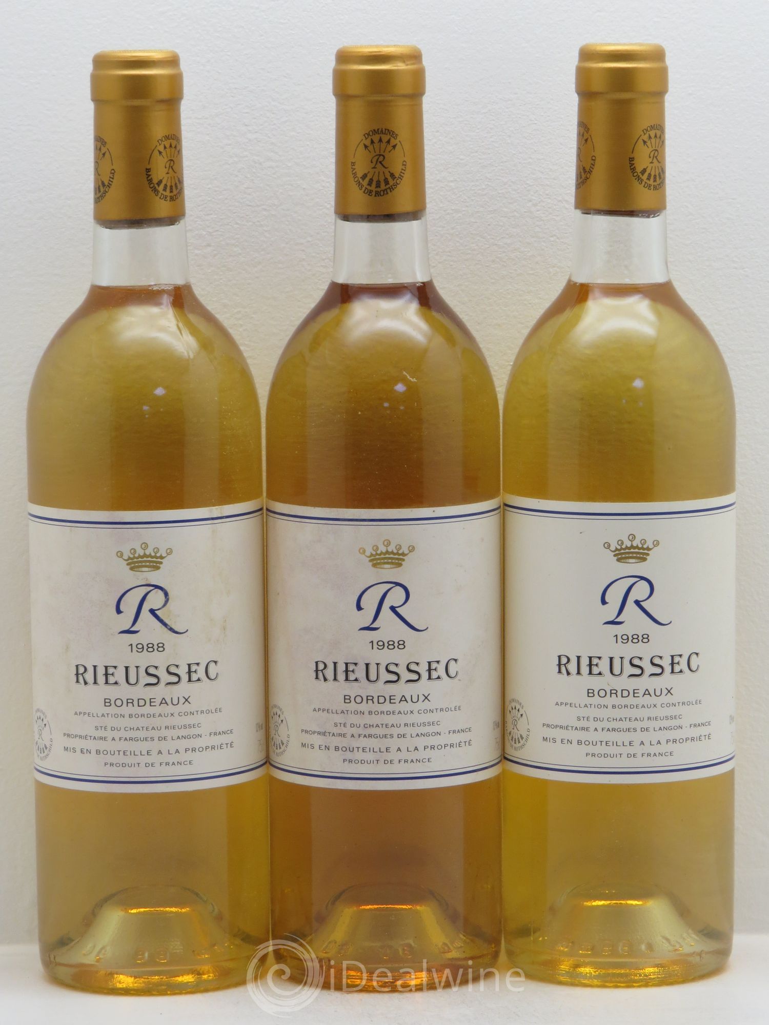 R de Rieussec (ohne Mindestpreis) 1988 - Posten von 3 Flaschen - 0