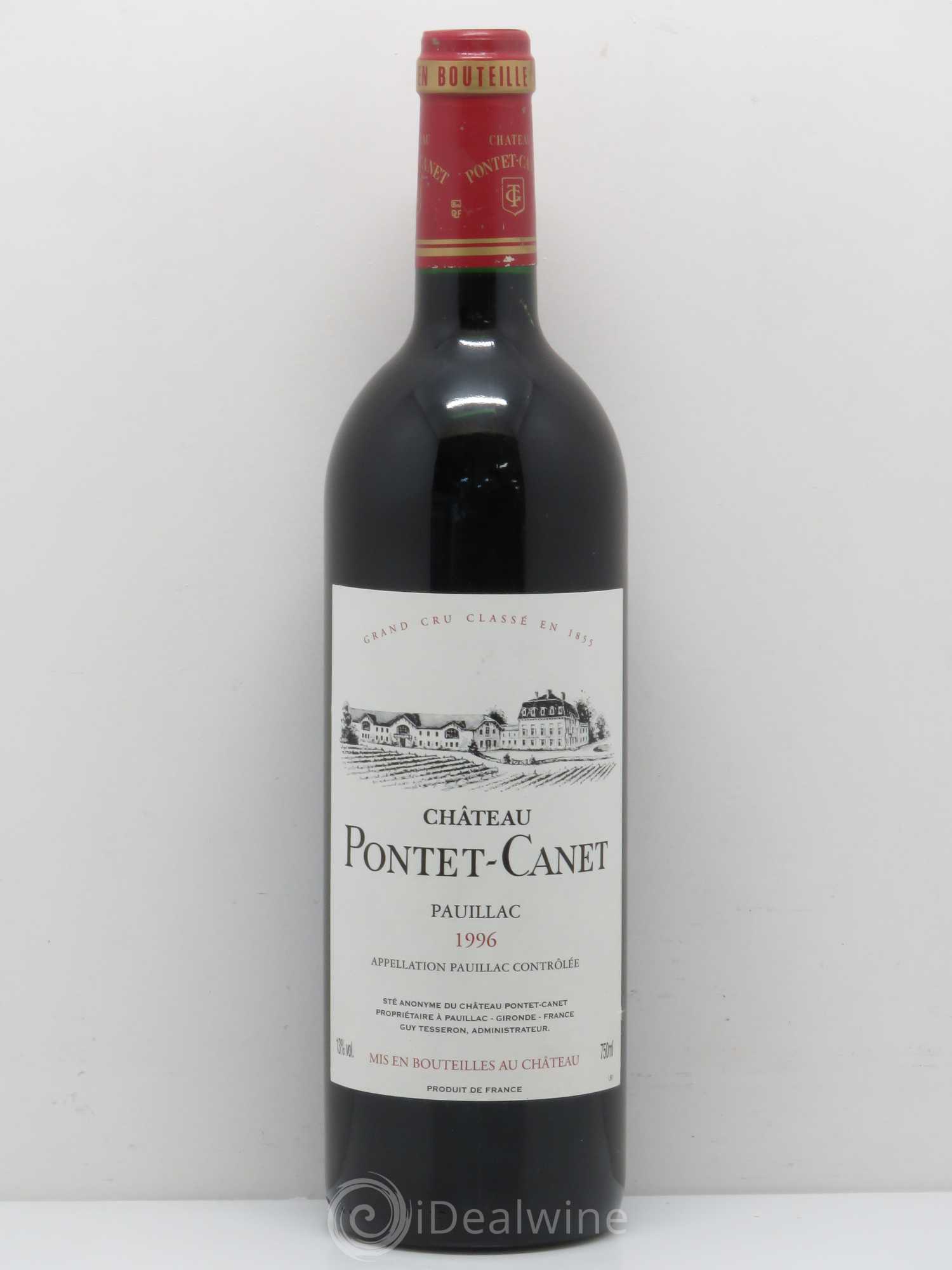 Château Pontet Canet 5ème Grand Cru Classé 1996 - Lot de 1 bouteille - 0
