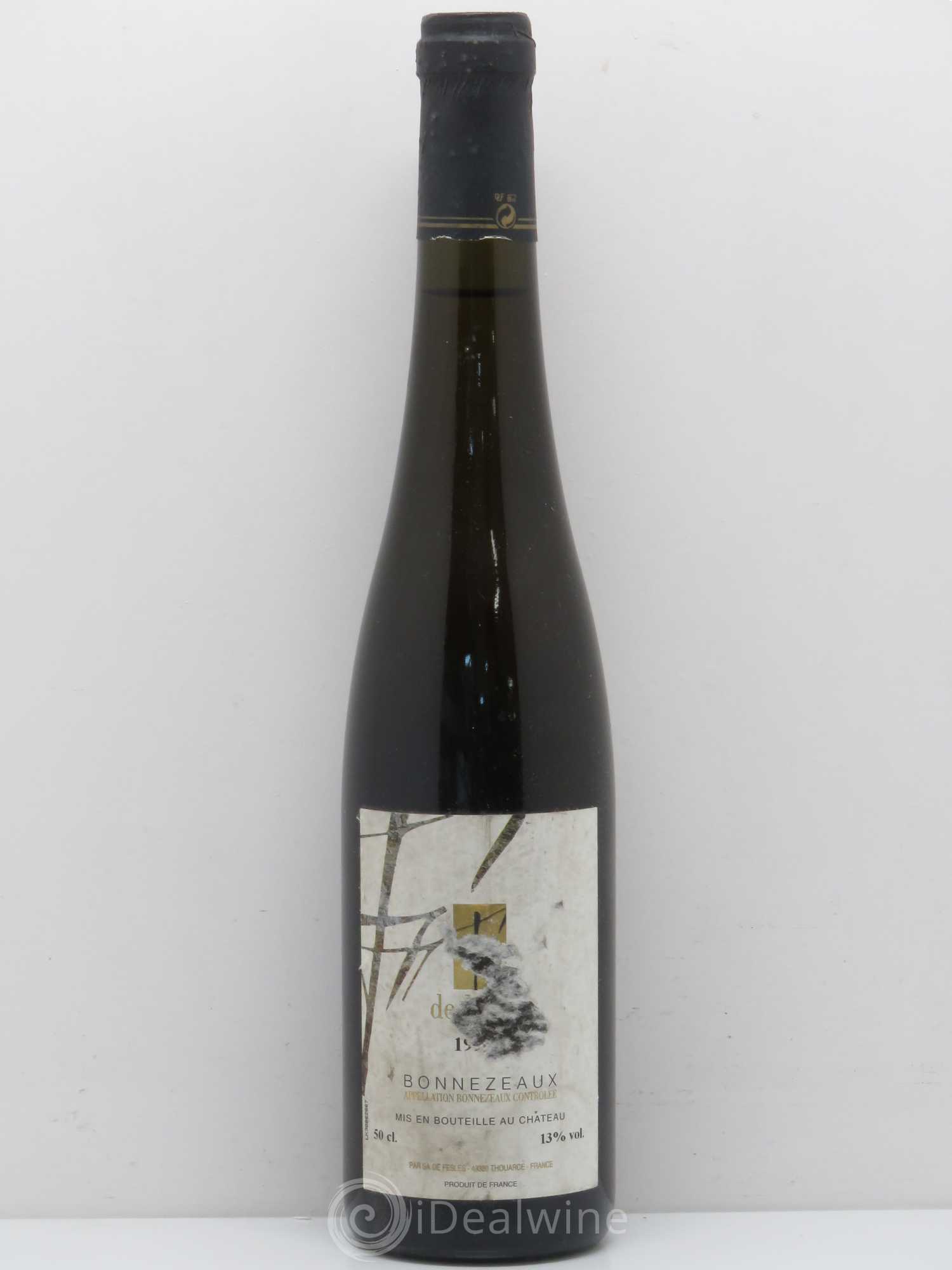 Bonnezeaux Château de Fesles F De Fesles (50cl) 1996 - Lotto di 1 bottiglia - 0