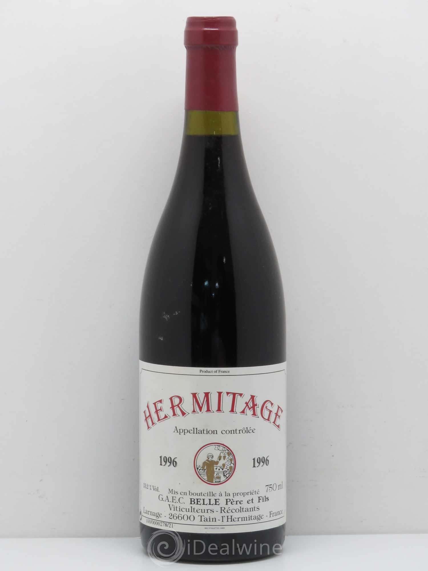 Hermitage Domaine Belle 1996 - Lot de 1 bouteille - 0