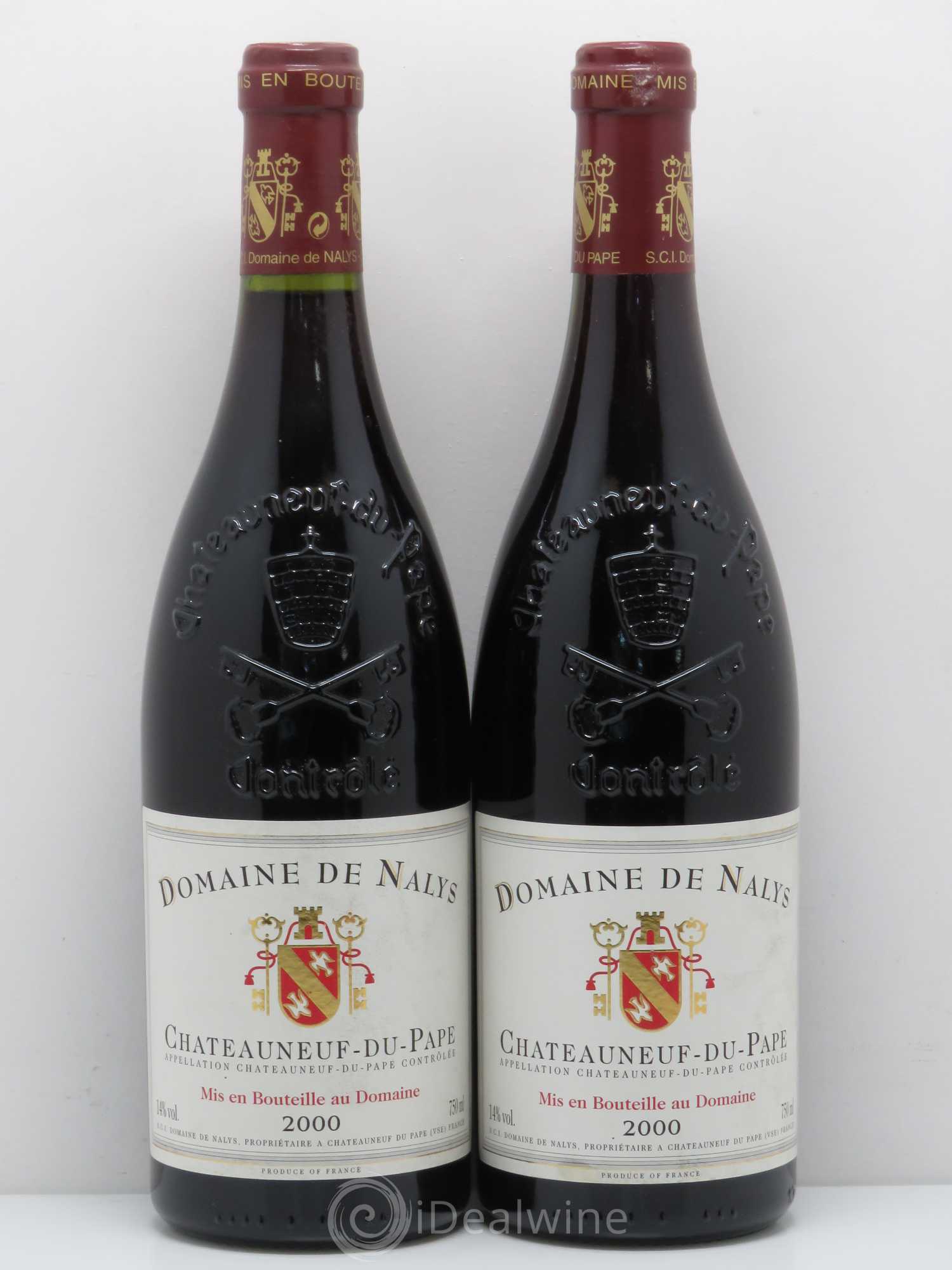 Châteauneuf-du-Pape Château de Nalys 2000 - Lot de 2 bouteilles - 0