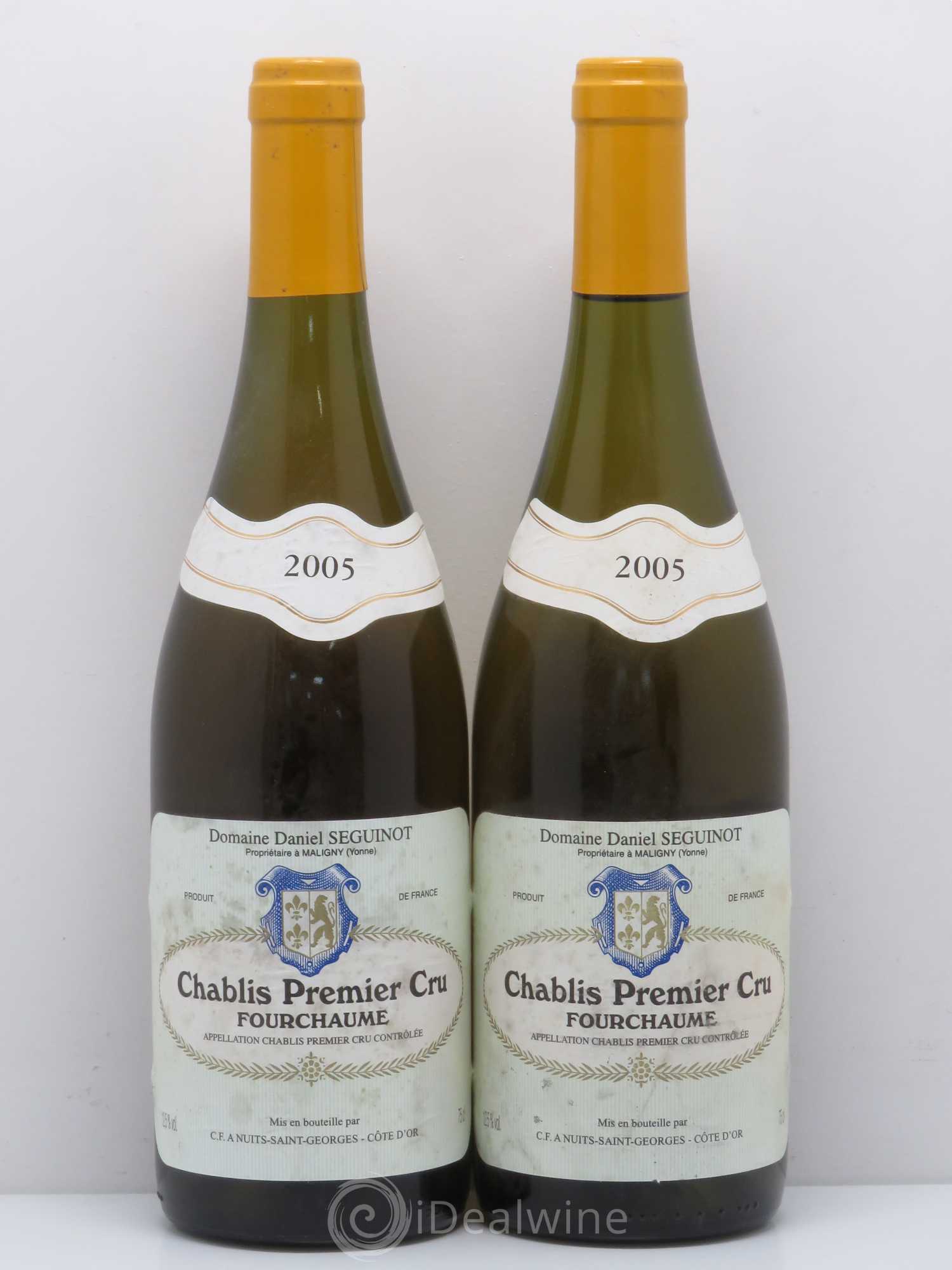 Chablis 1er Cru Fourchaume D.Seguinot (sans prix de réserve) 2005 - Posten von 2 Flaschen - 0
