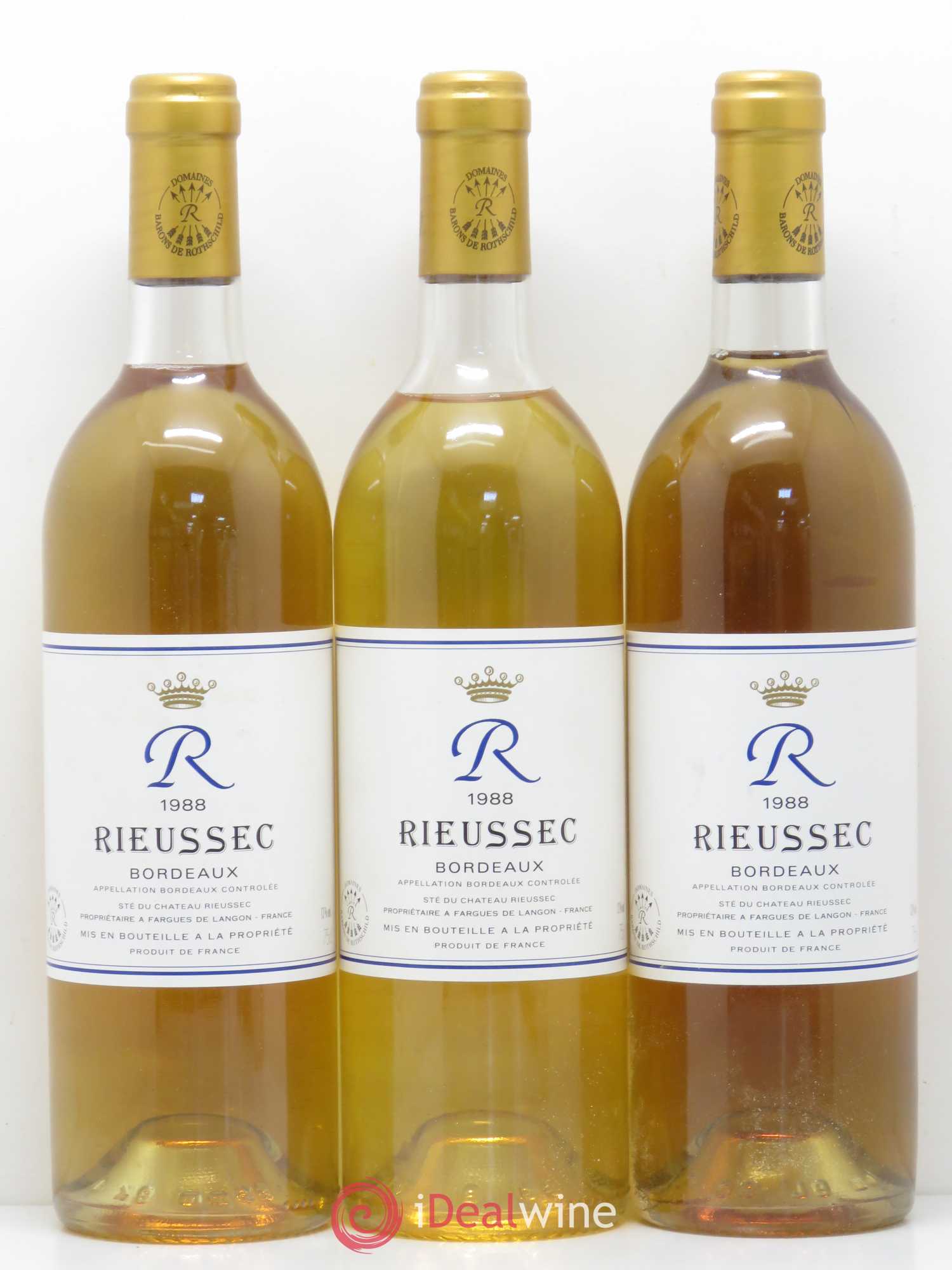 R de Rieussec 1988 - Posten von 6 Flaschen - 1