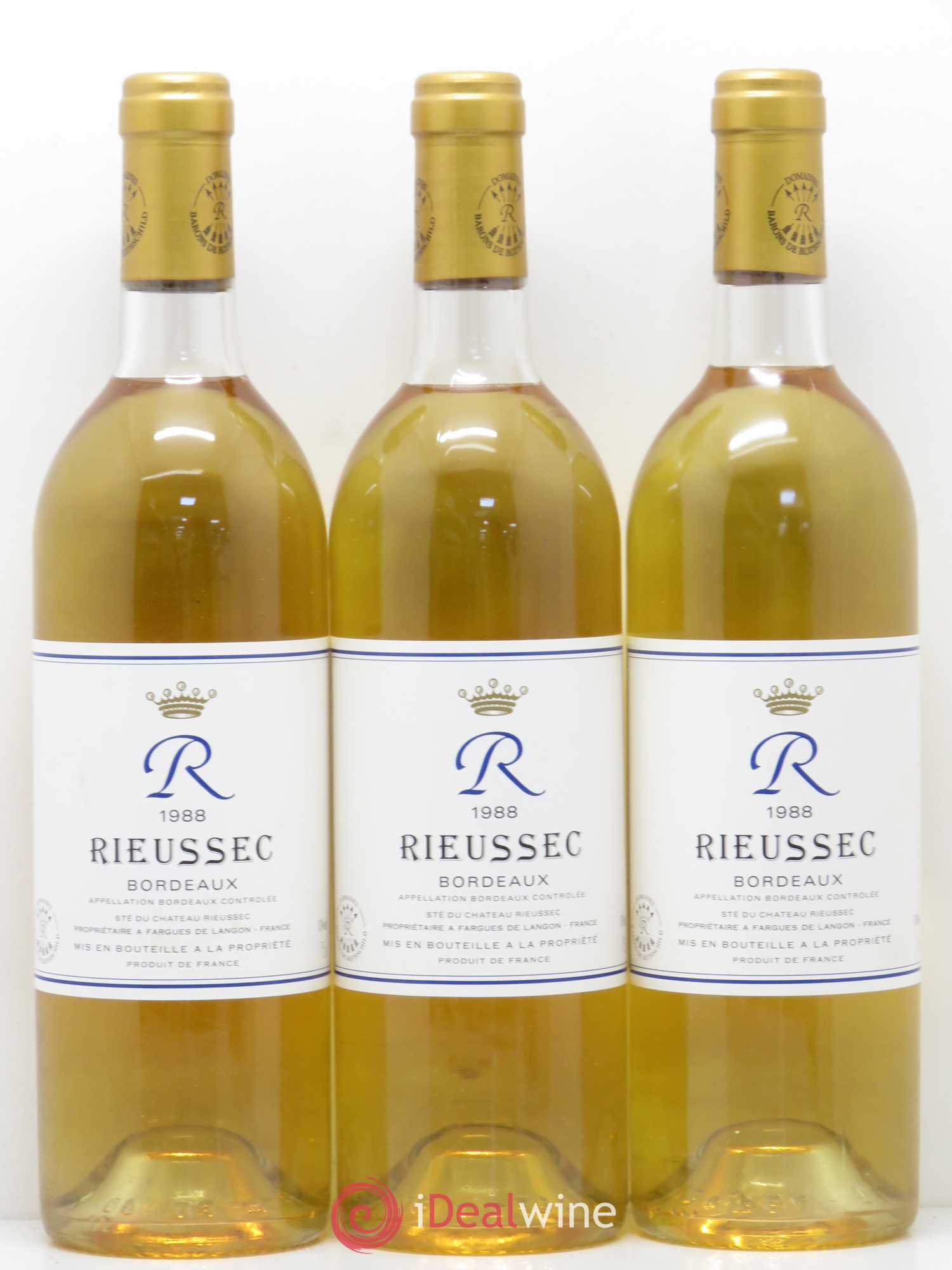 R de Rieussec 1988 - Posten von 6 Flaschen - 2