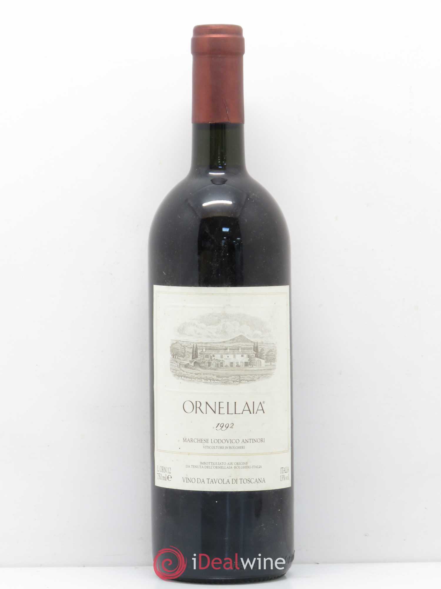 Bolgheri DOC Superiore Ornellaia Tenuta Dell'Ornellaia - Frescobaldi 1992 - Lot de 1 bouteille - 0