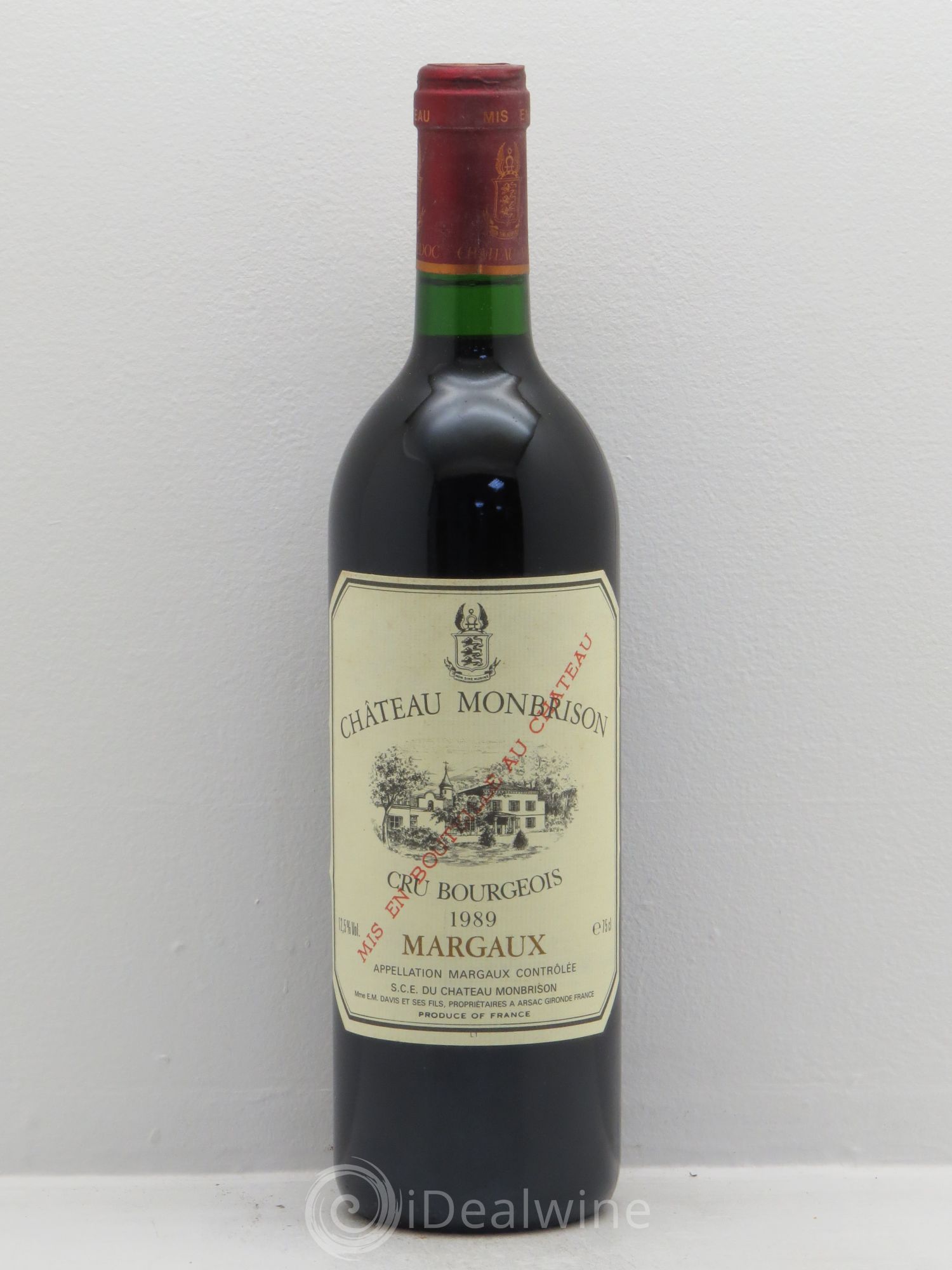 Château Monbrison 1989 - Lot de 1 bouteille - 0