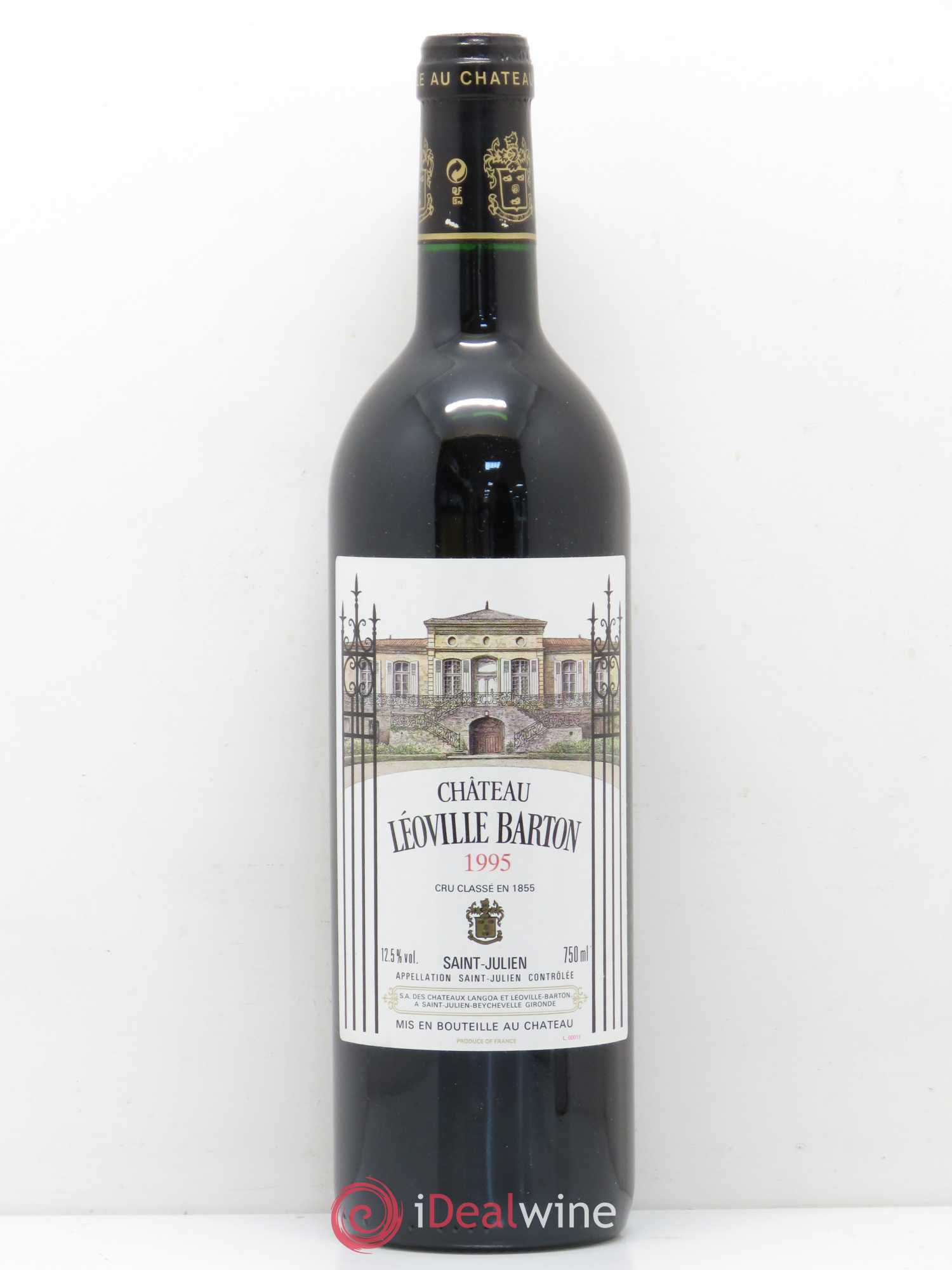 Château Léoville Barton 2ème Grand Cru Classé 1995 - Lot de 1 bouteille - 0