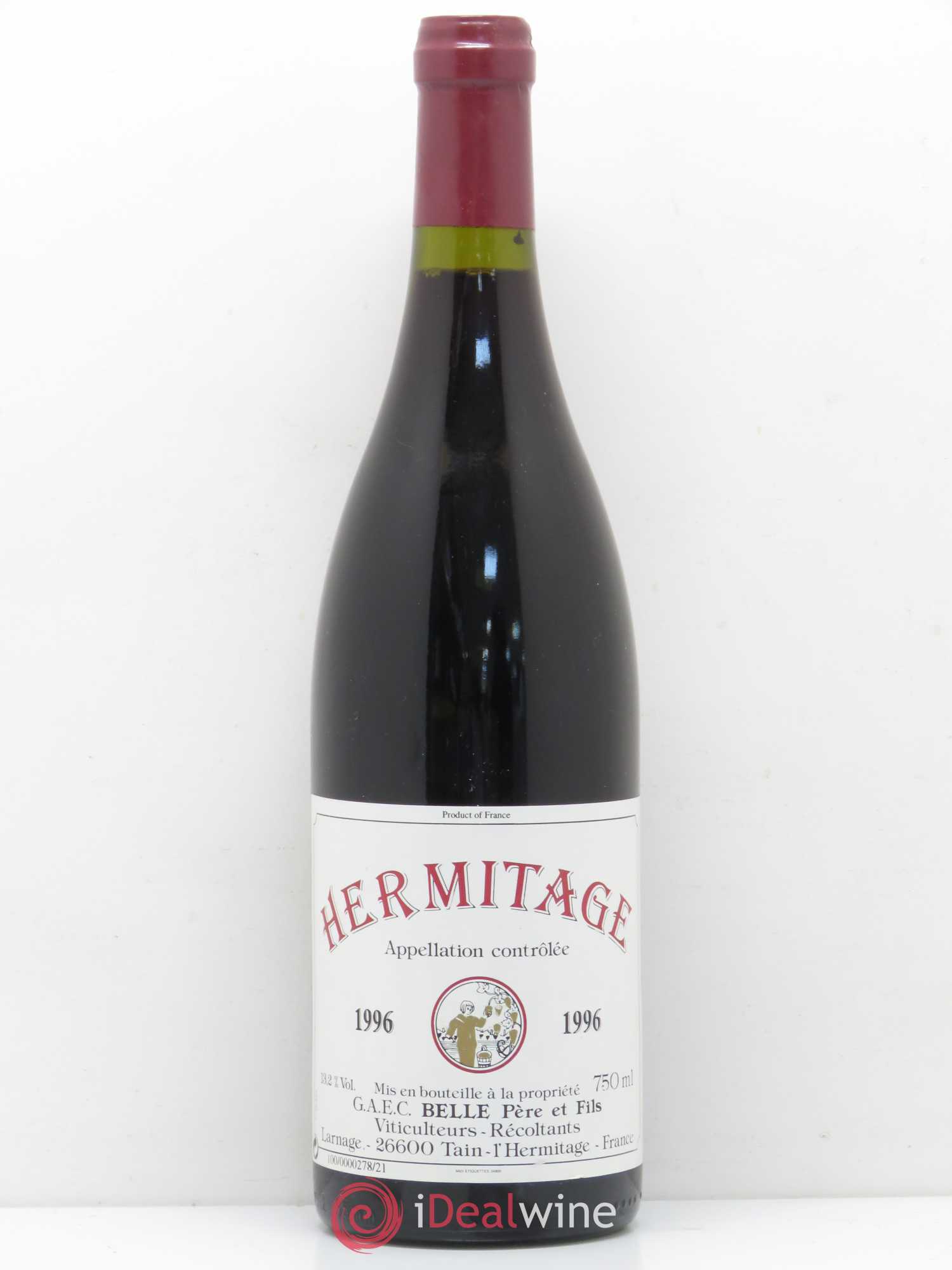 Hermitage Domaine Belle 1996 - Lot de 1 bouteille - 0