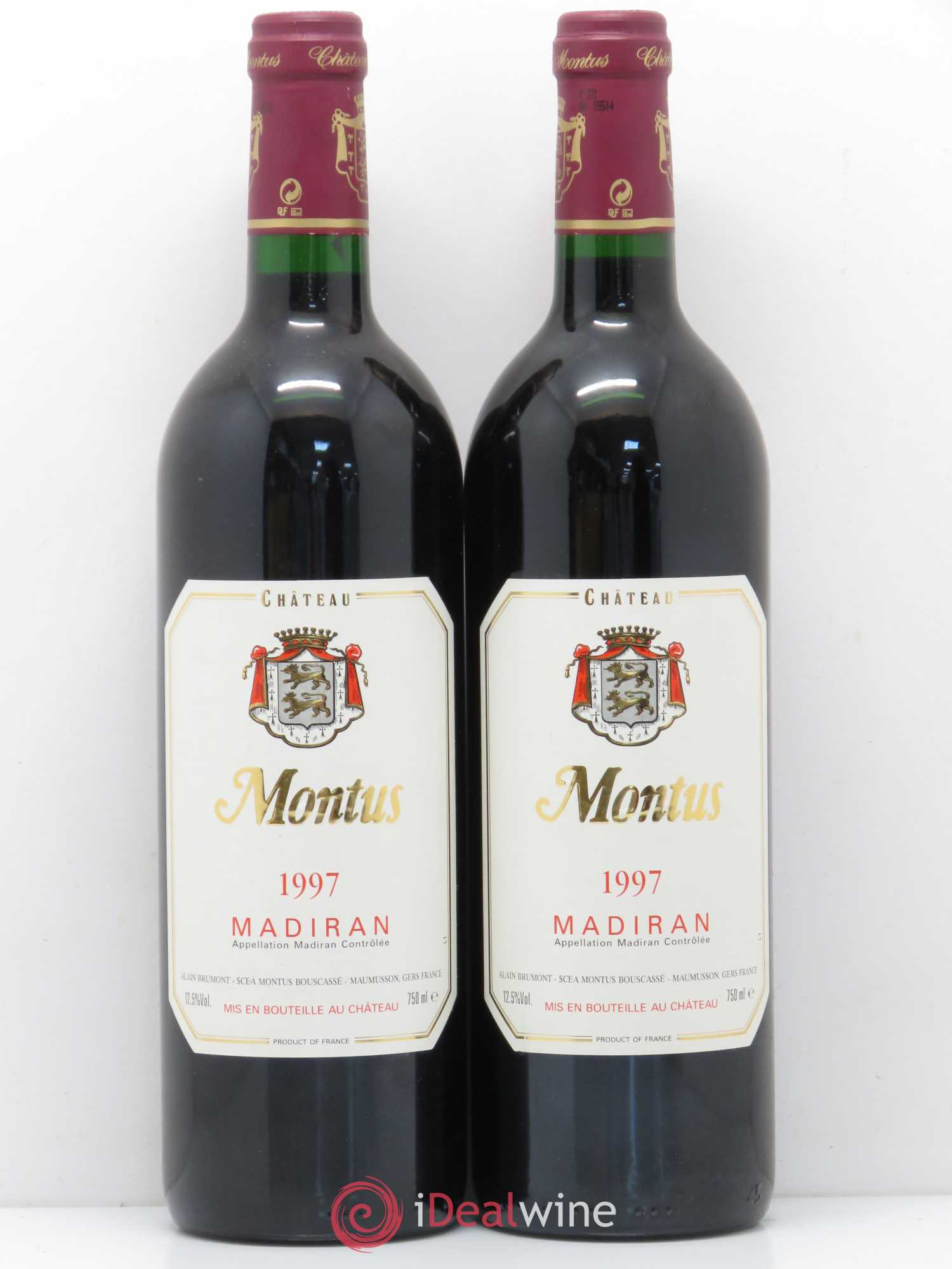 Madiran Château Montus Alain Brumont 1997 - Lot de 2 bouteilles - 0