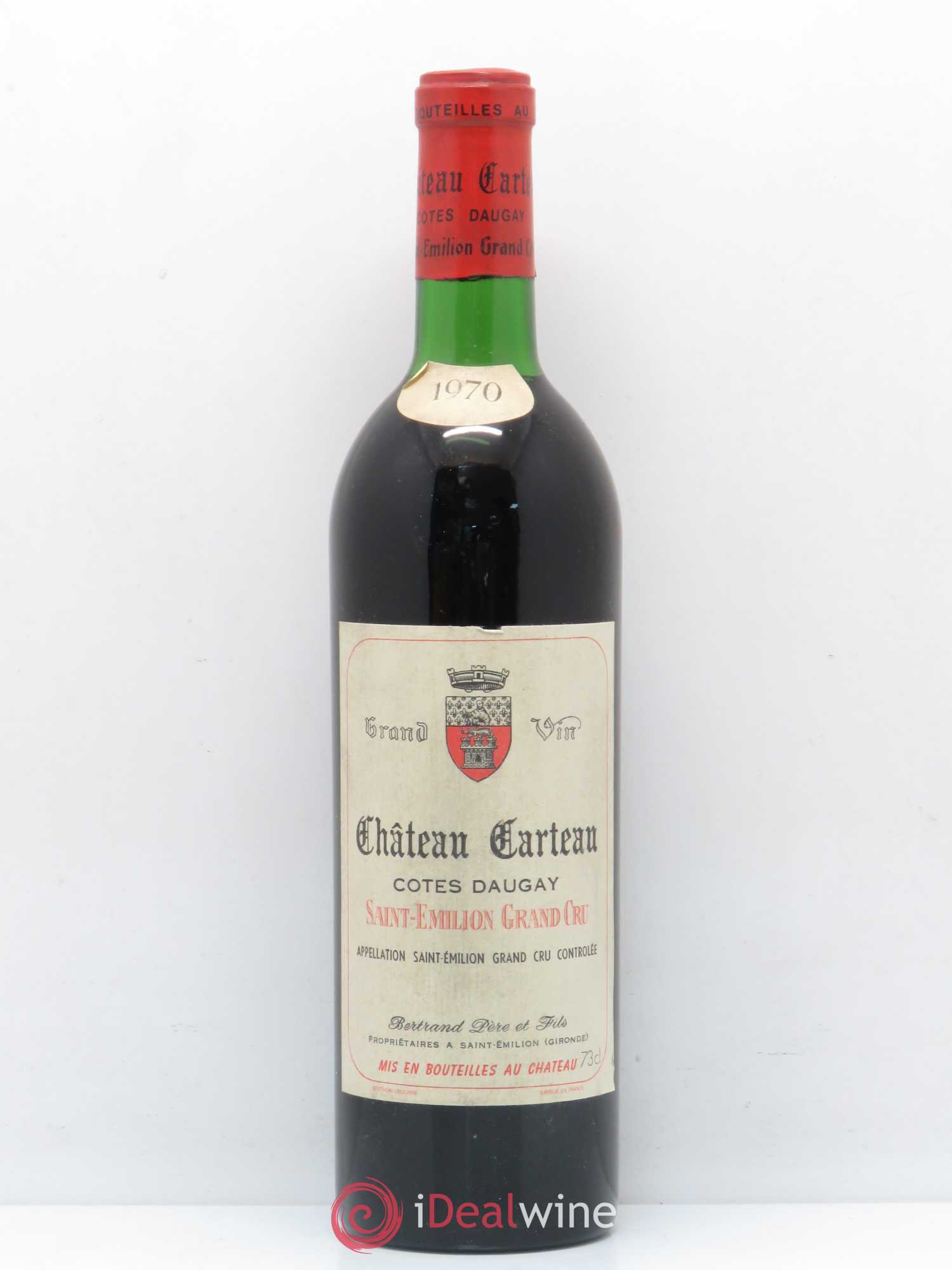 Saint-Émilion Grand cru Château Carteau Côtes Daugay 1970 - Posten von 1 Flasche - 0