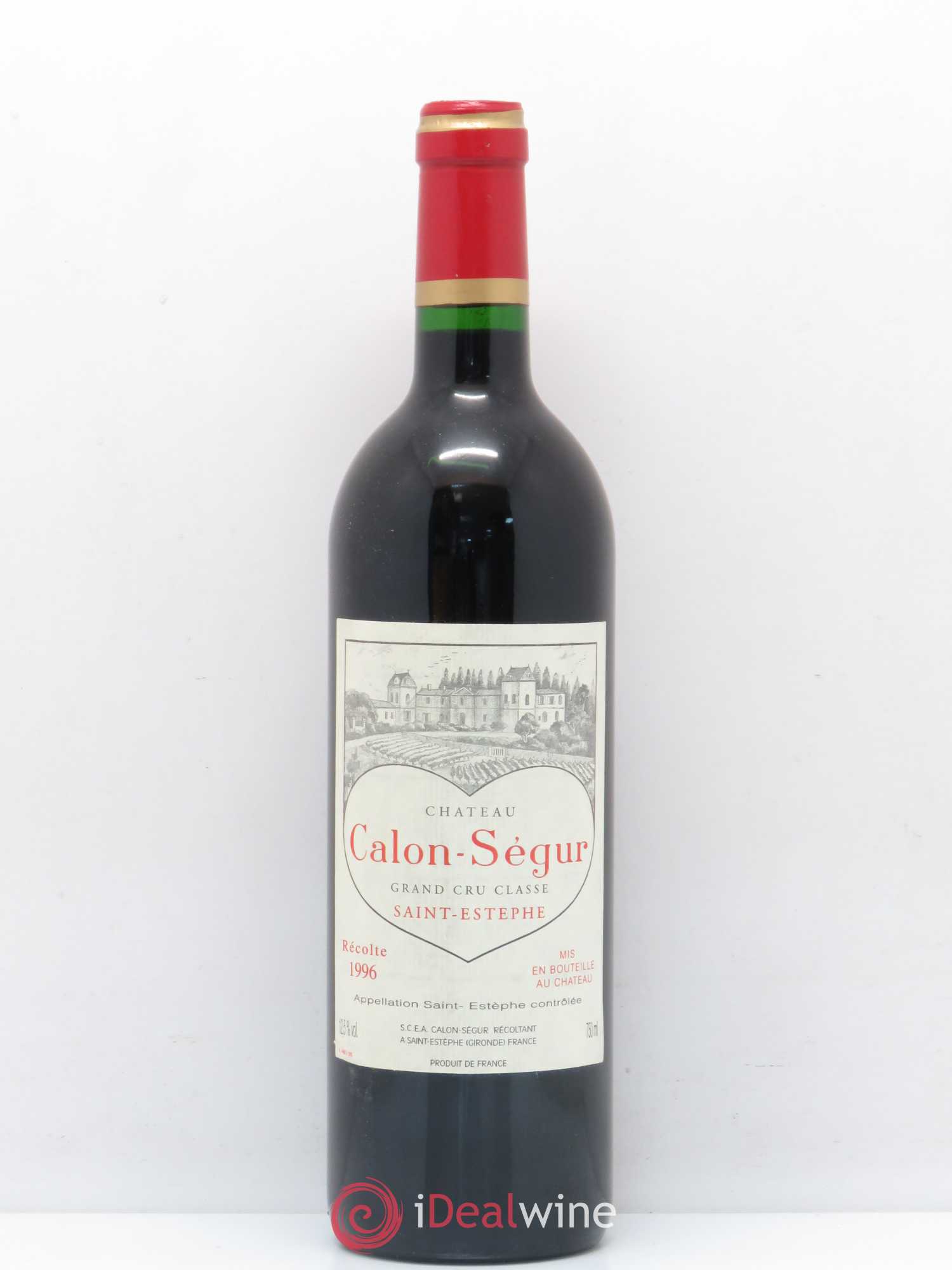 Château Calon Ségur 3ème Grand Cru Classé 1996 - Lot de 1 bouteille - 0