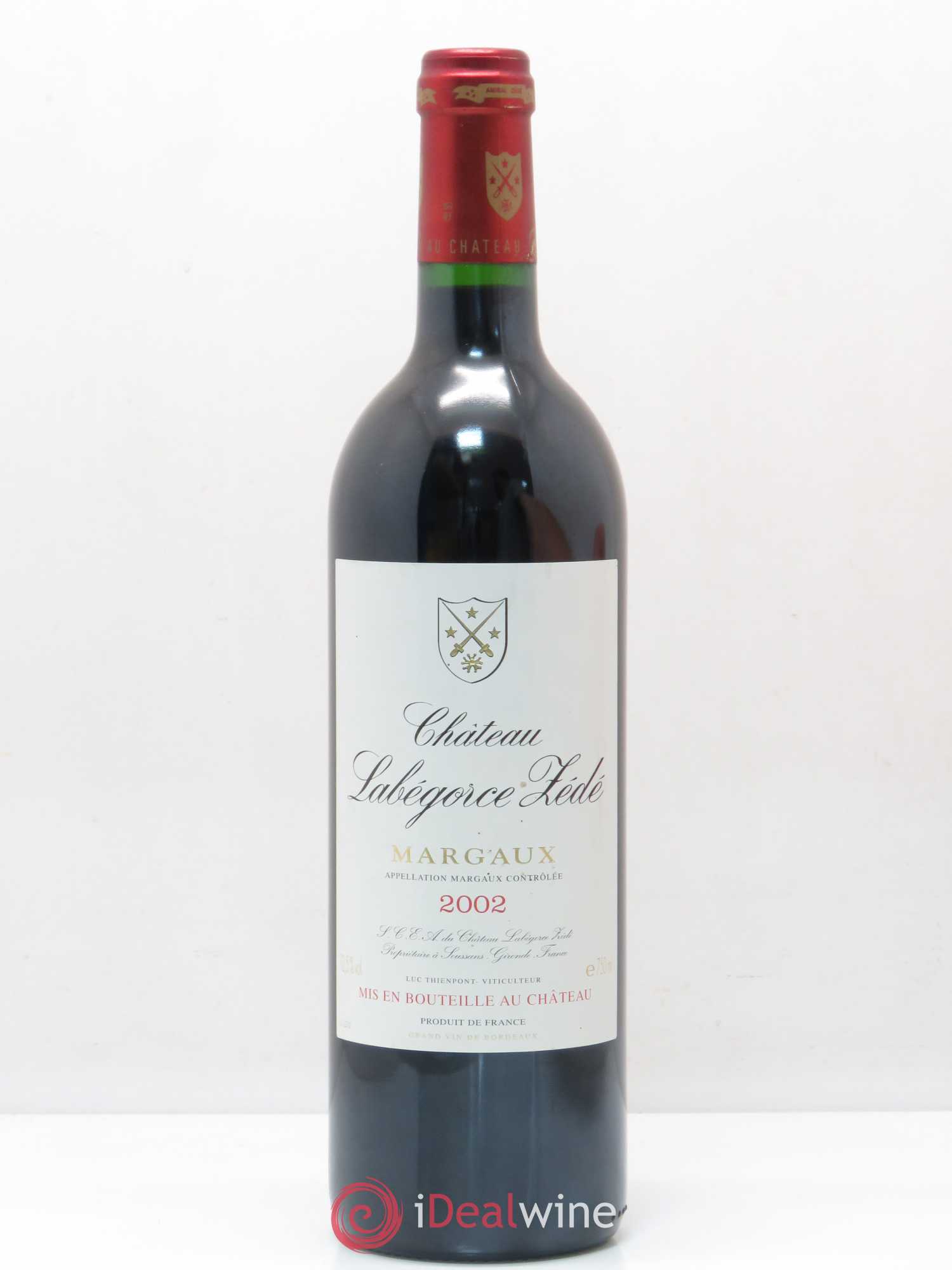 Château Labegorce Zédé Cru Bourgeois 2002 - Lot de 1 bouteille - 0