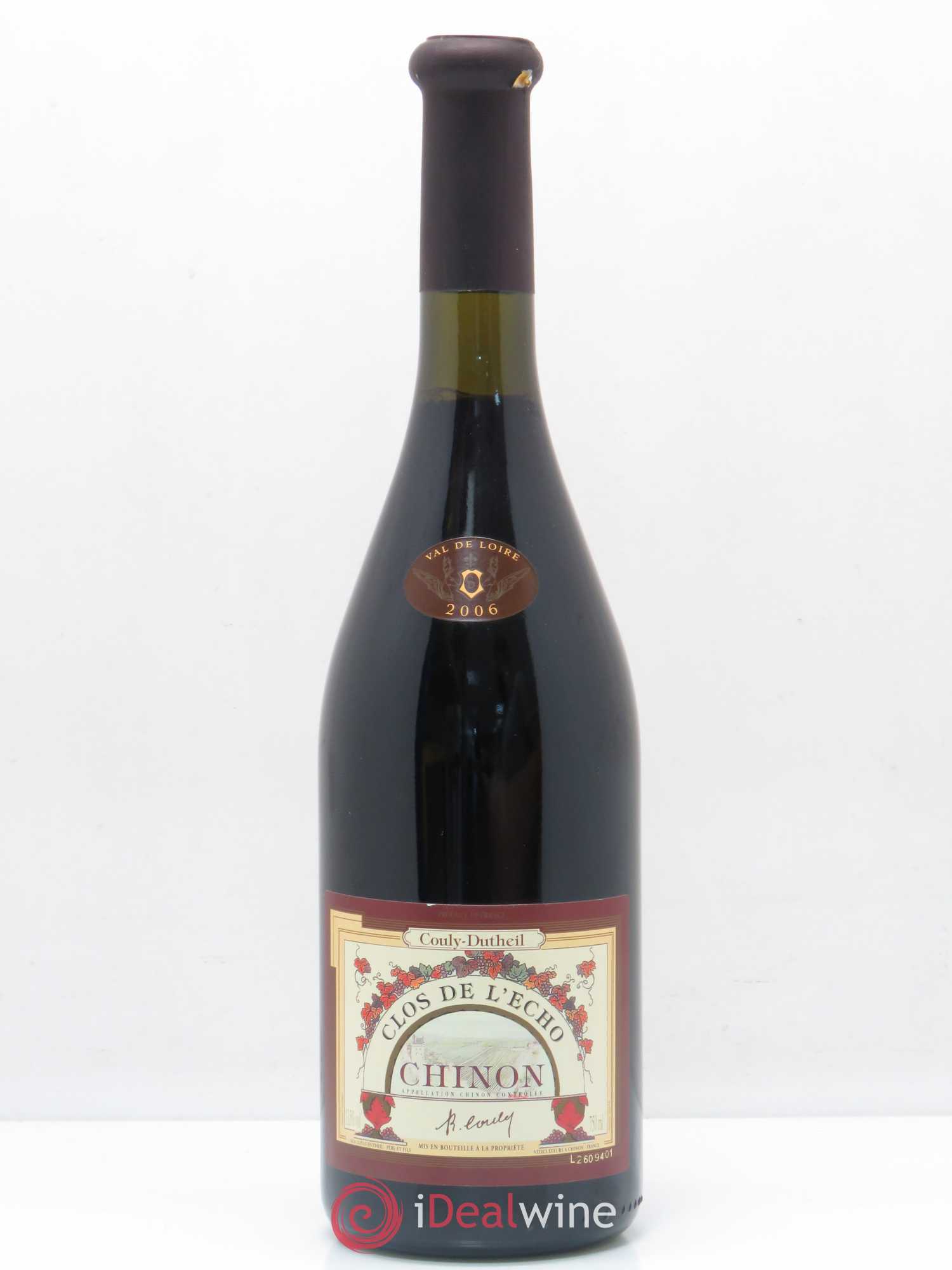 Chinon Clos de l'Echo Couly-Dutheil 2006 - Lot de 1 bouteille - 0