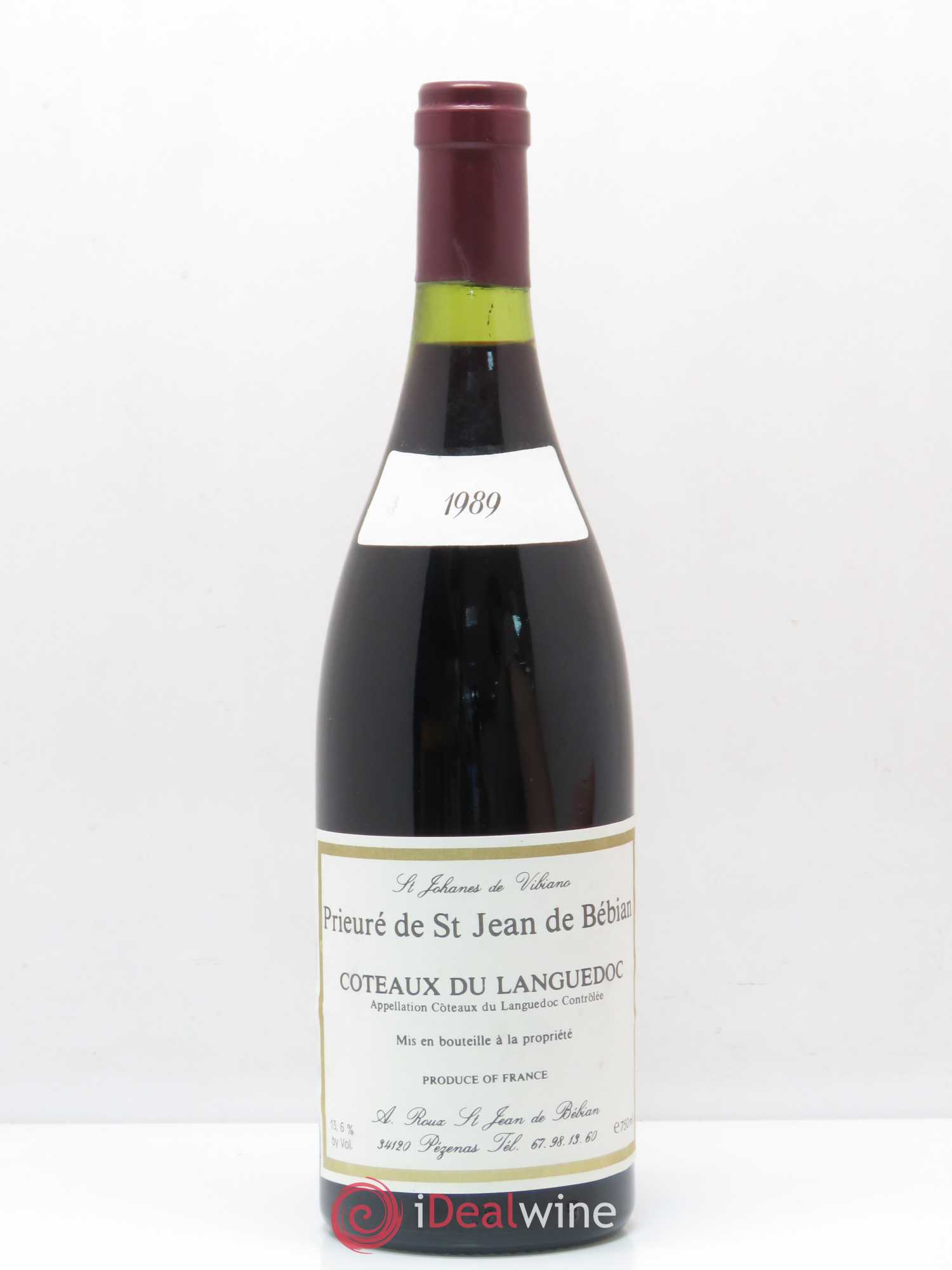 Languedoc Prieuré St-Jean de Bébian 1989 - Lot de 1 bouteille - 0