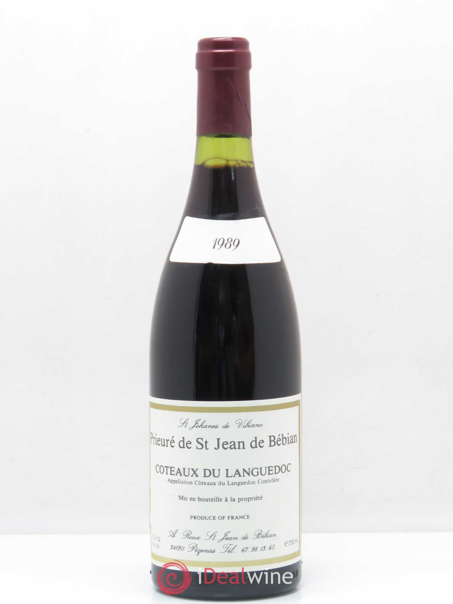 Languedoc Prieuré St-Jean de Bébian 1989 - Lot de 1 bouteille - 0