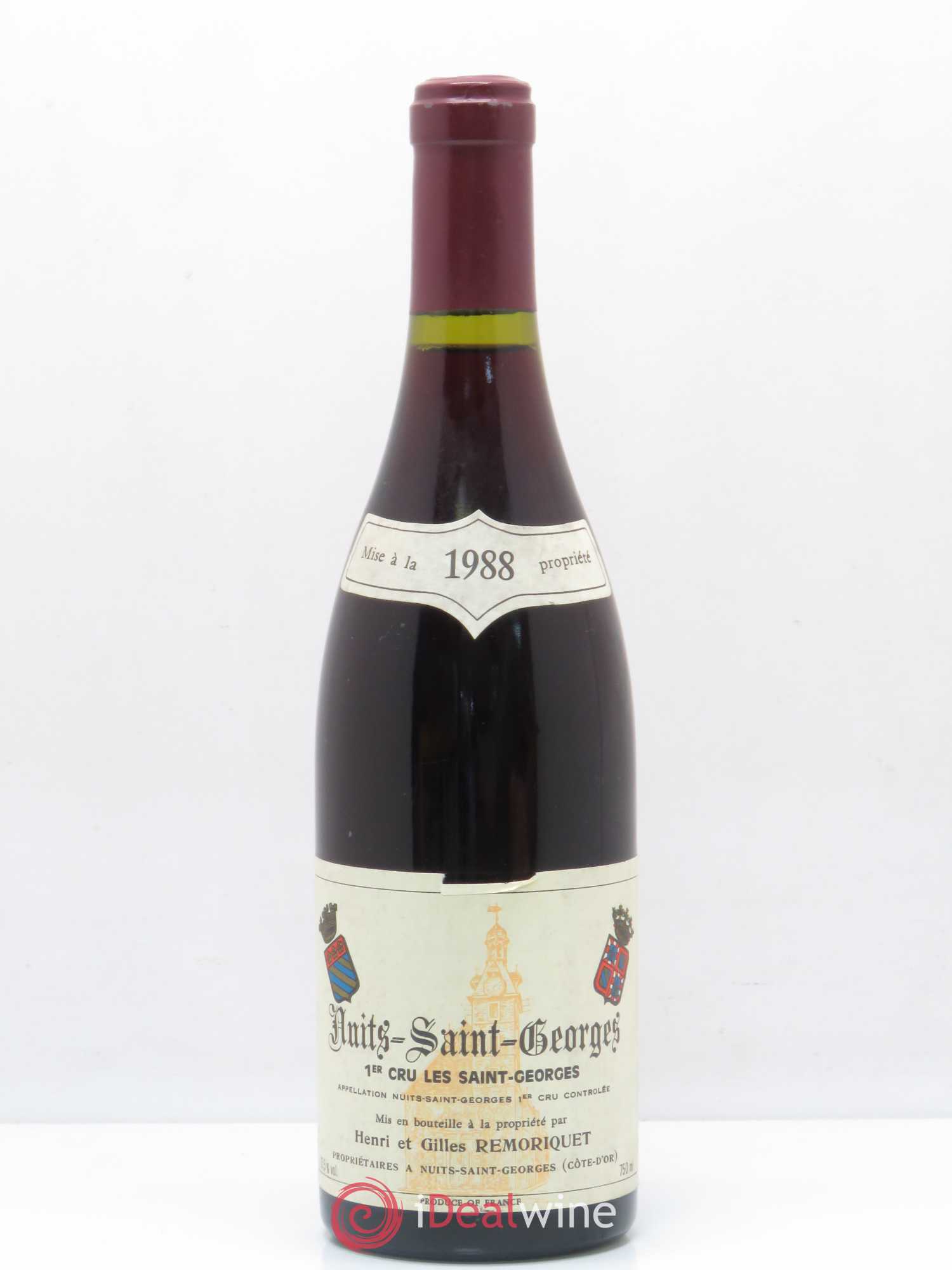 Nuits-Saint-Georges 1er Cru Les Saints Georges Gilles Remoriquet 1988 - Lot de 1 bouteille - 0