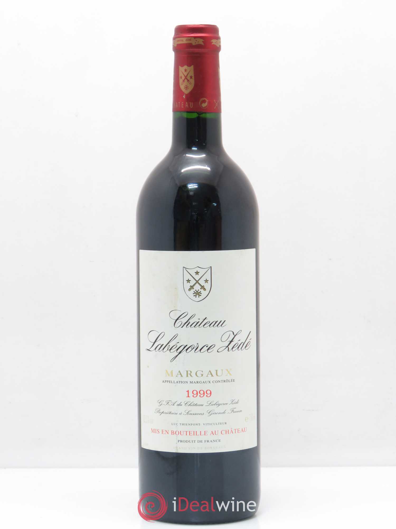 Château Labegorce Zédé Cru Bourgeois 1999 - Lot de 1 bouteille - 0