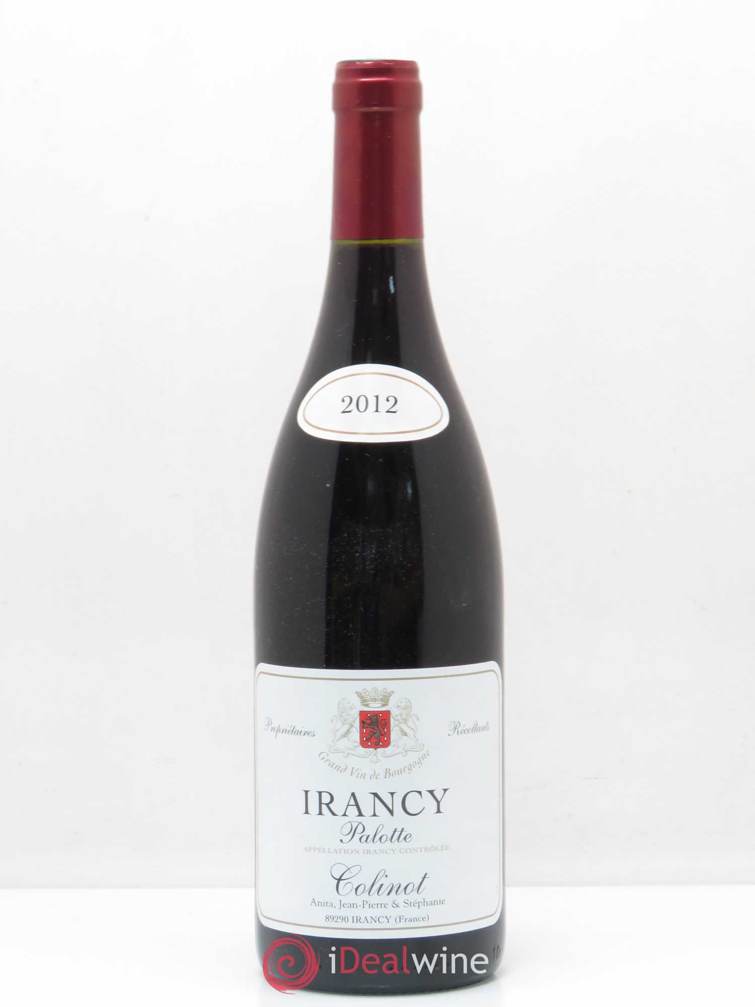 Irancy Palotte Colinot 2012 - Lot de 1 bouteille - 0